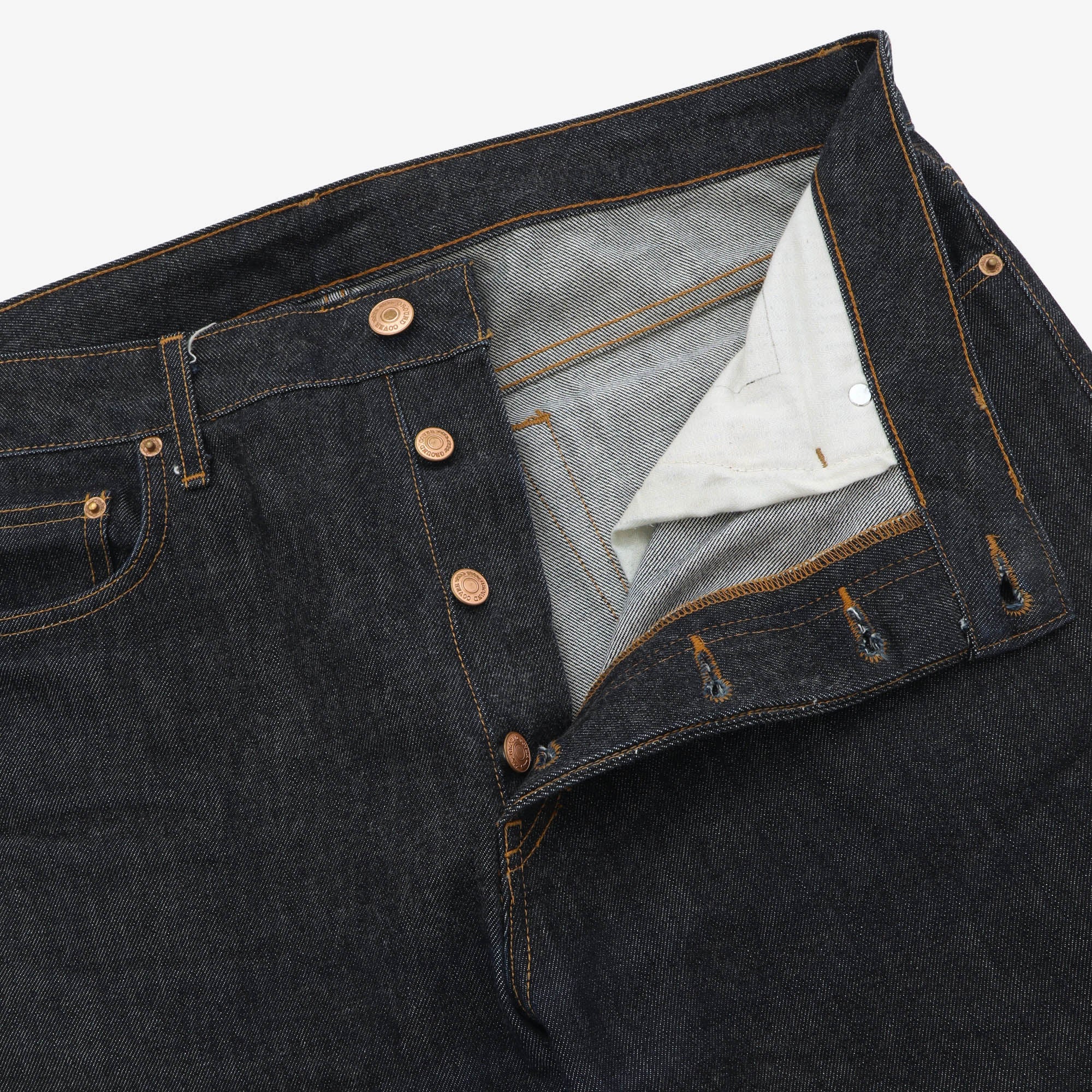 Raw Straight Leg Jeans (36W X 32.5L)