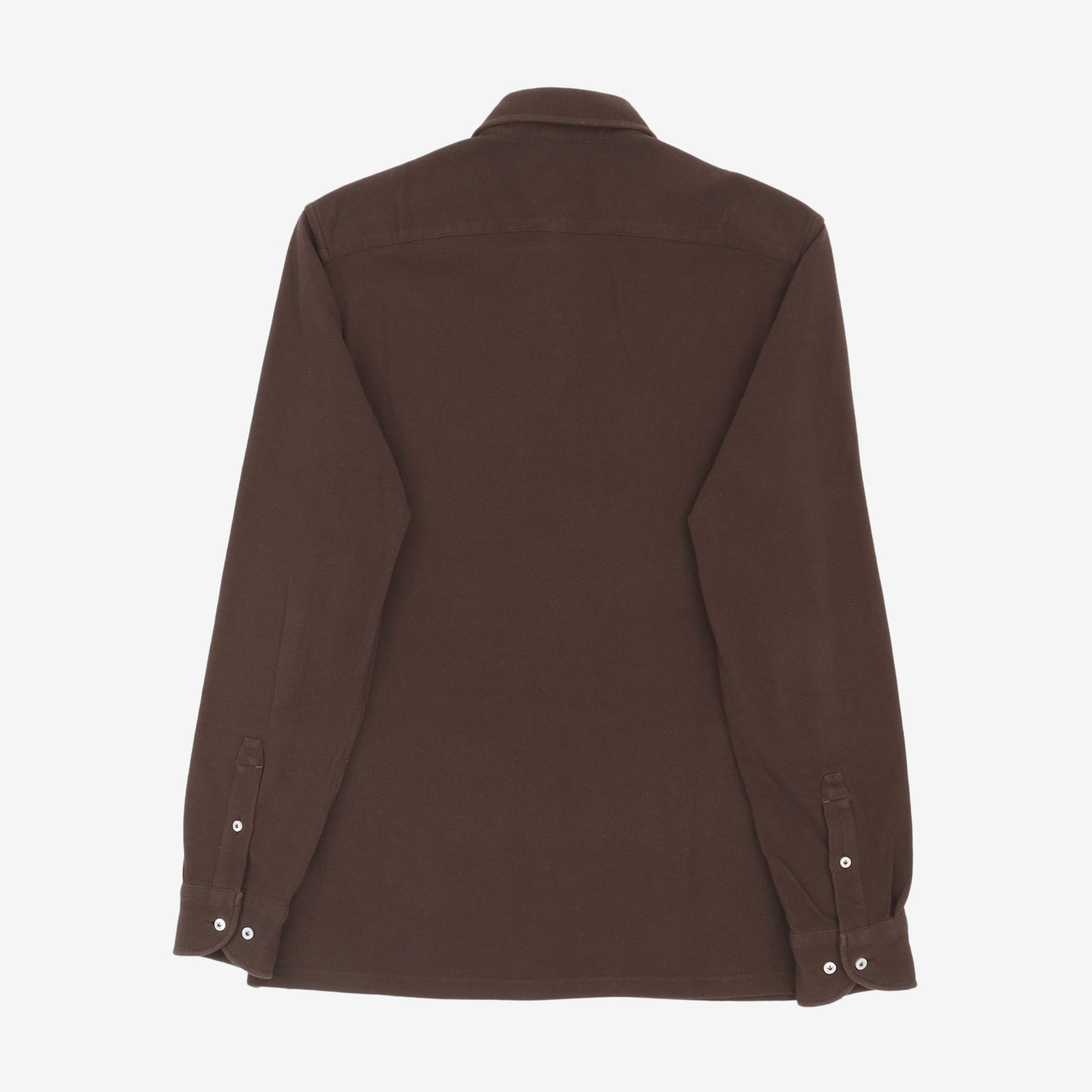 Pique Spread Collar LS Polo