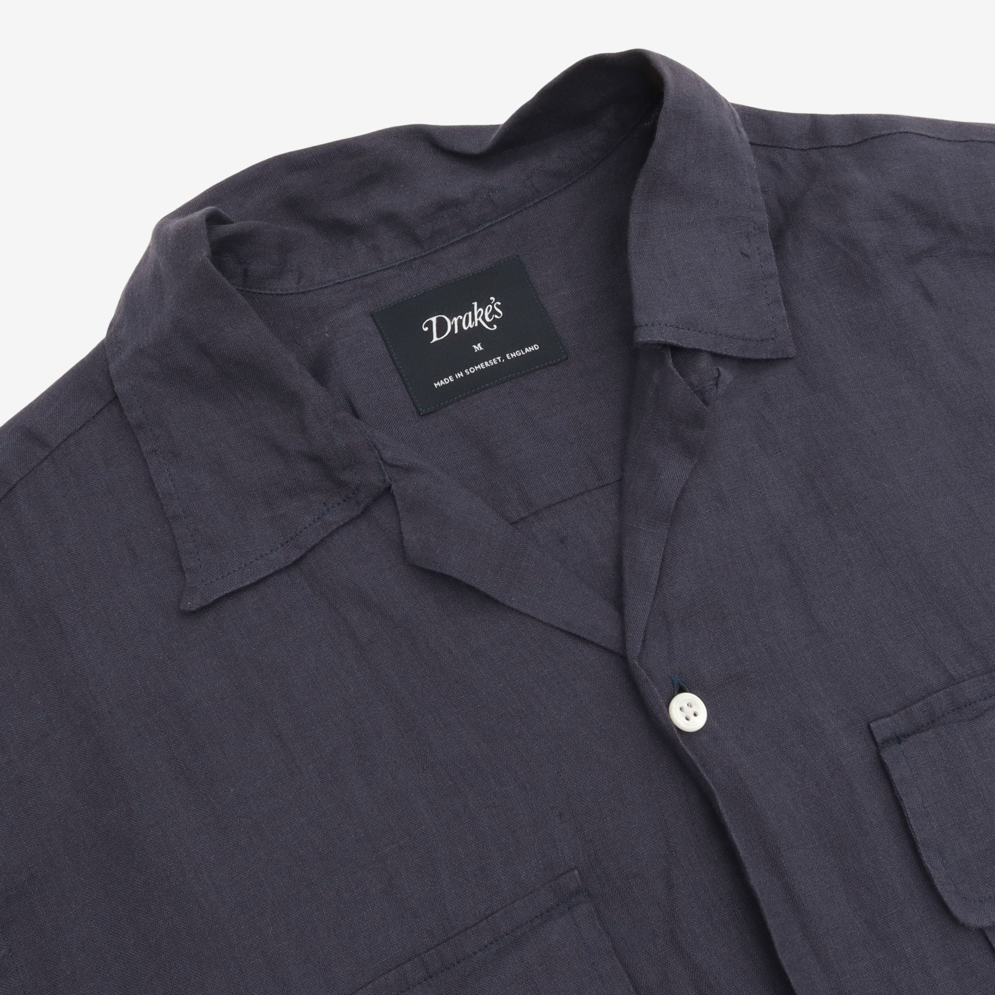 Linen Camp Collar Shirt