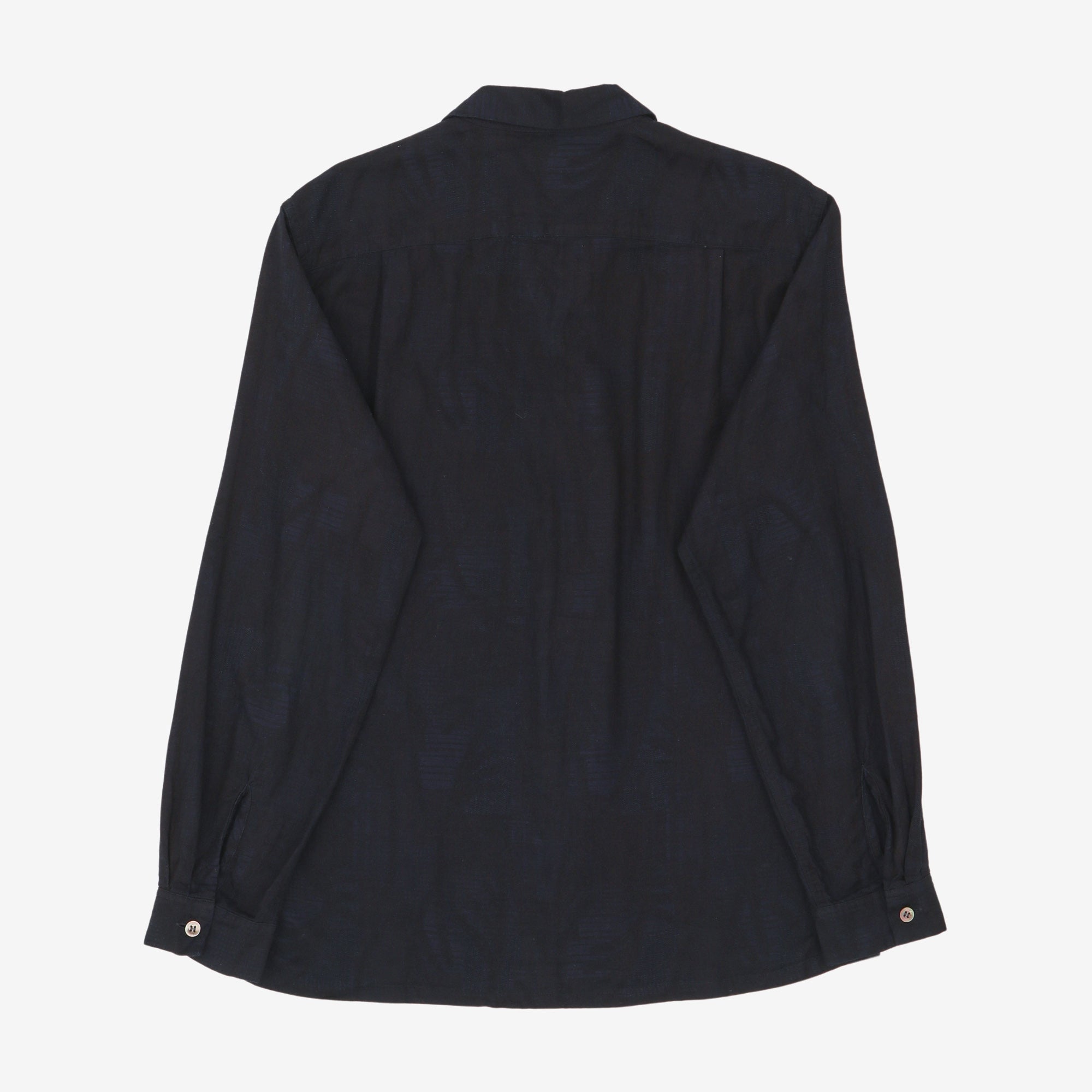 Camp Collar Jacquard Shirt