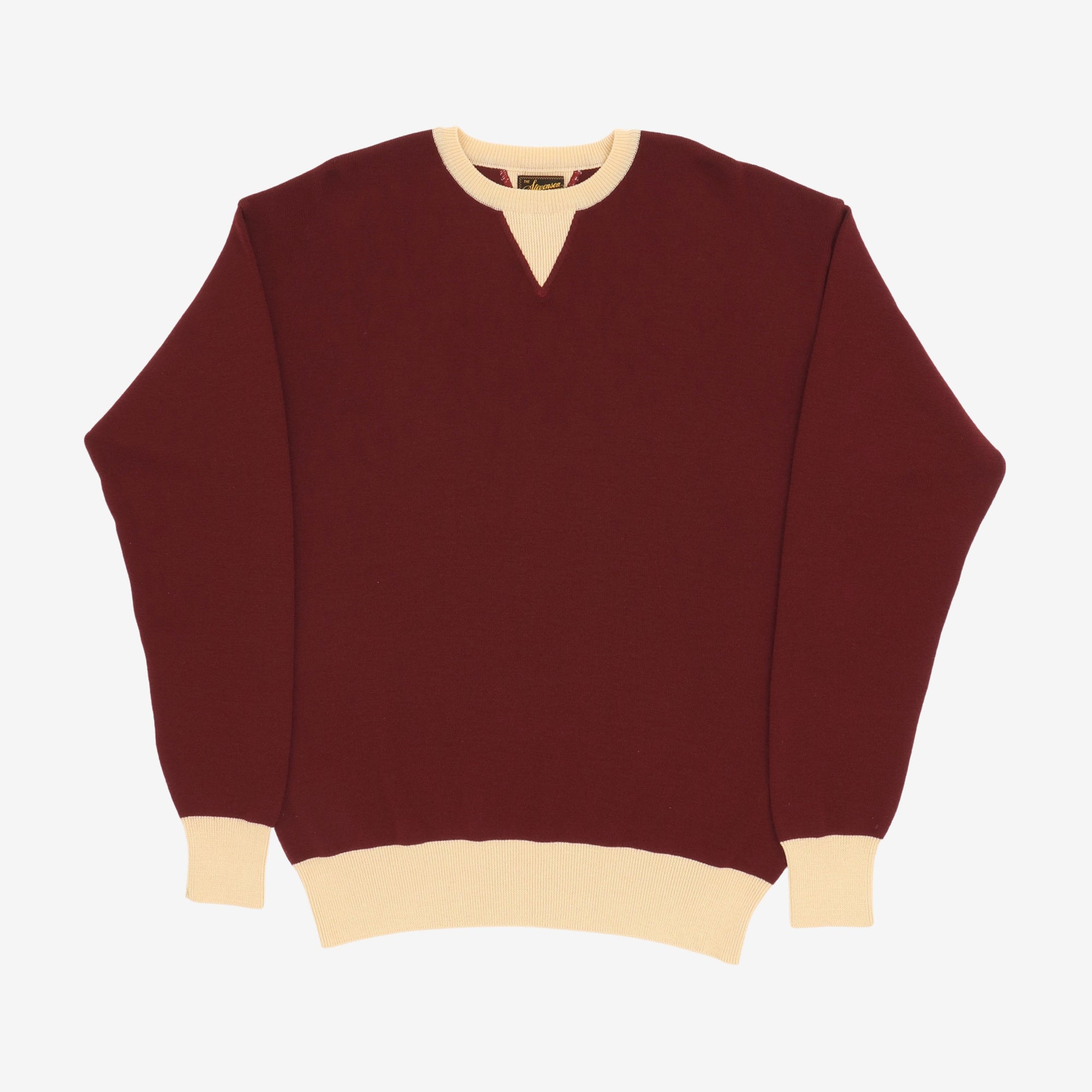 V-Gusset Knitted Sweater