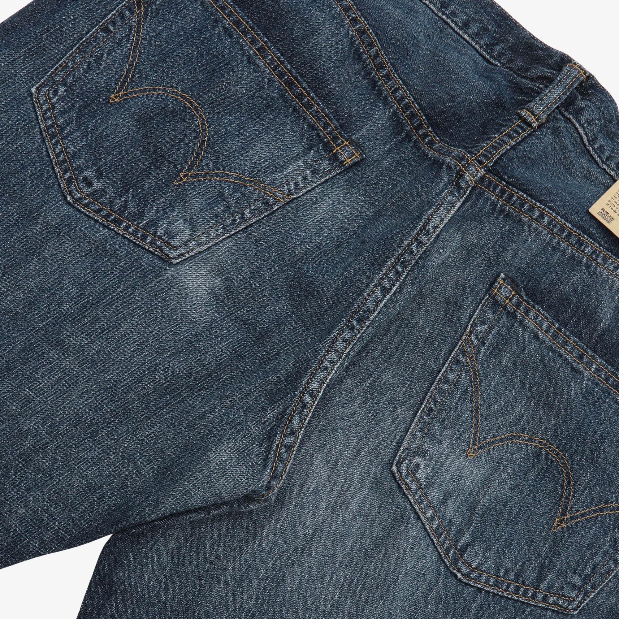 EEU33 Regular Tapered Selvedge Jeans (36W X 31L)