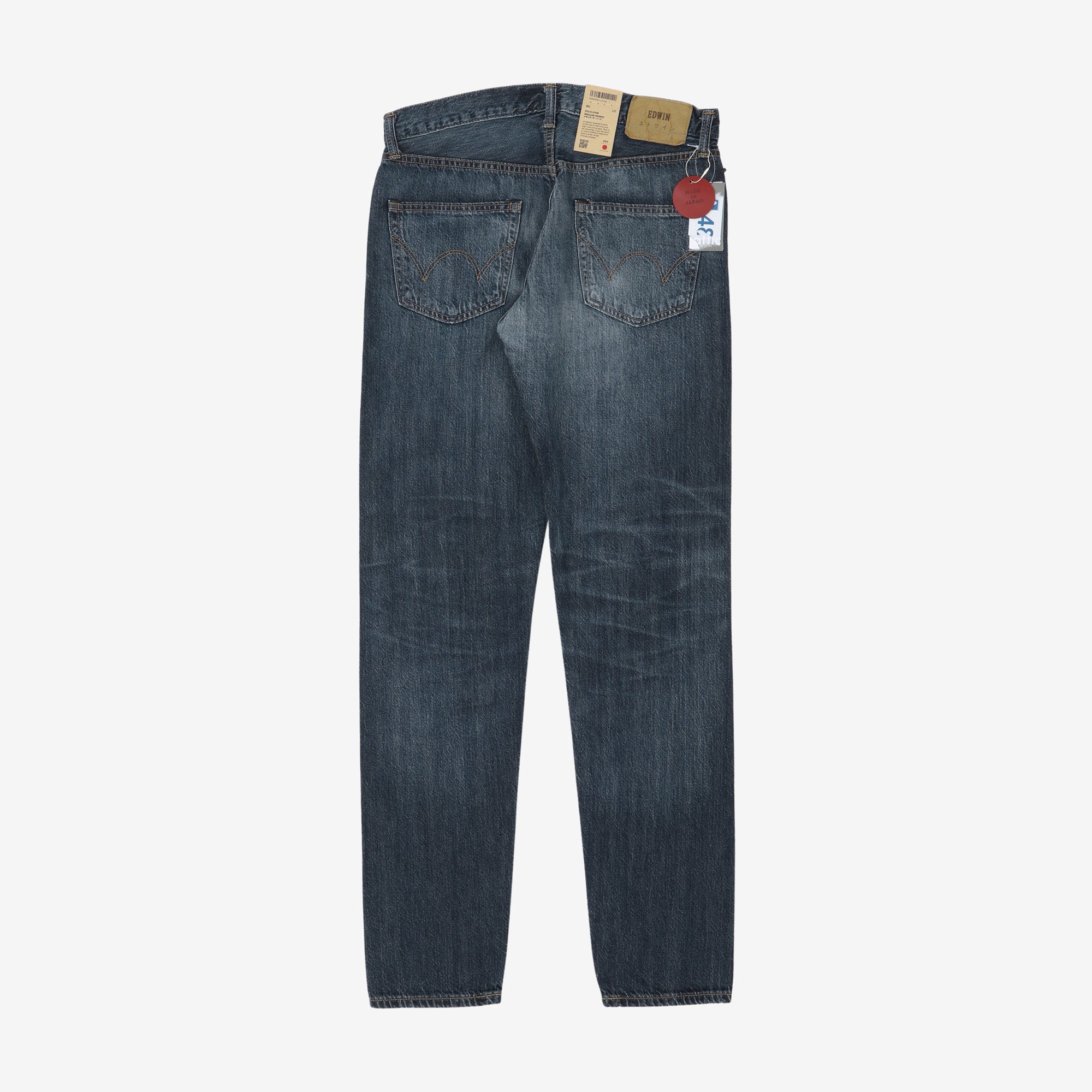 EEU33 Regular Tapered Selvedge Jeans (32W X 32.5L)