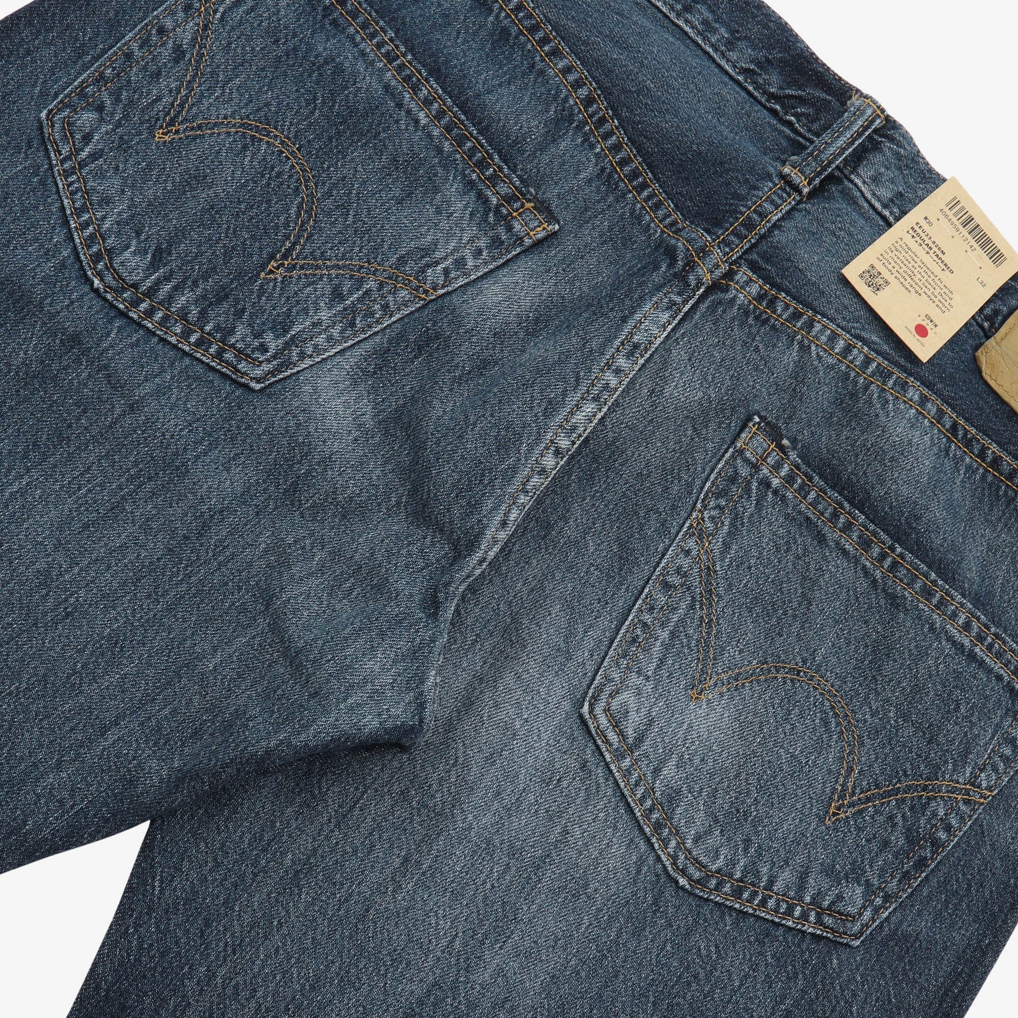 EEU33 Regular Tapered Selvedge Jeans (32W X 32.5L)