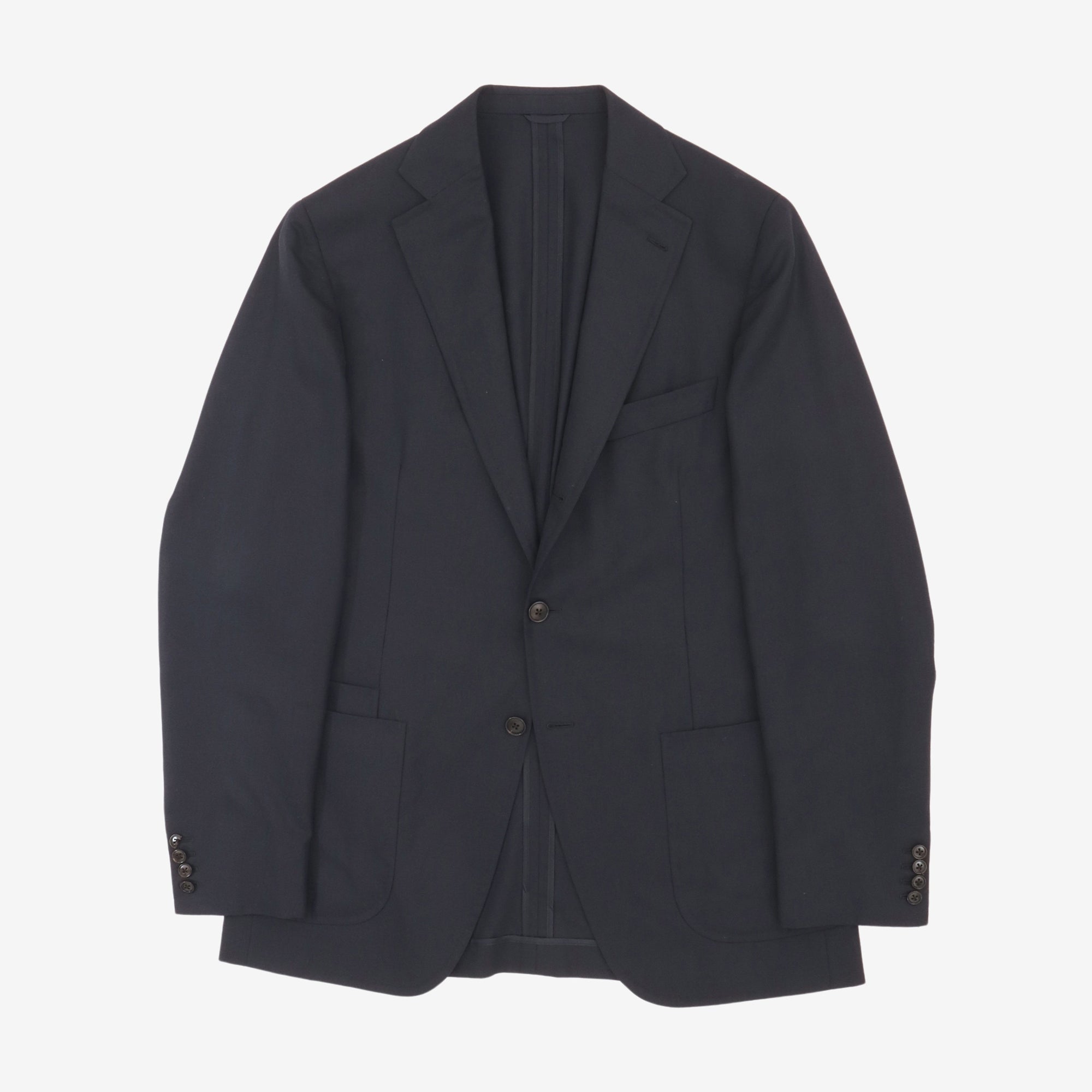Wool Hopsack Travel Blazer