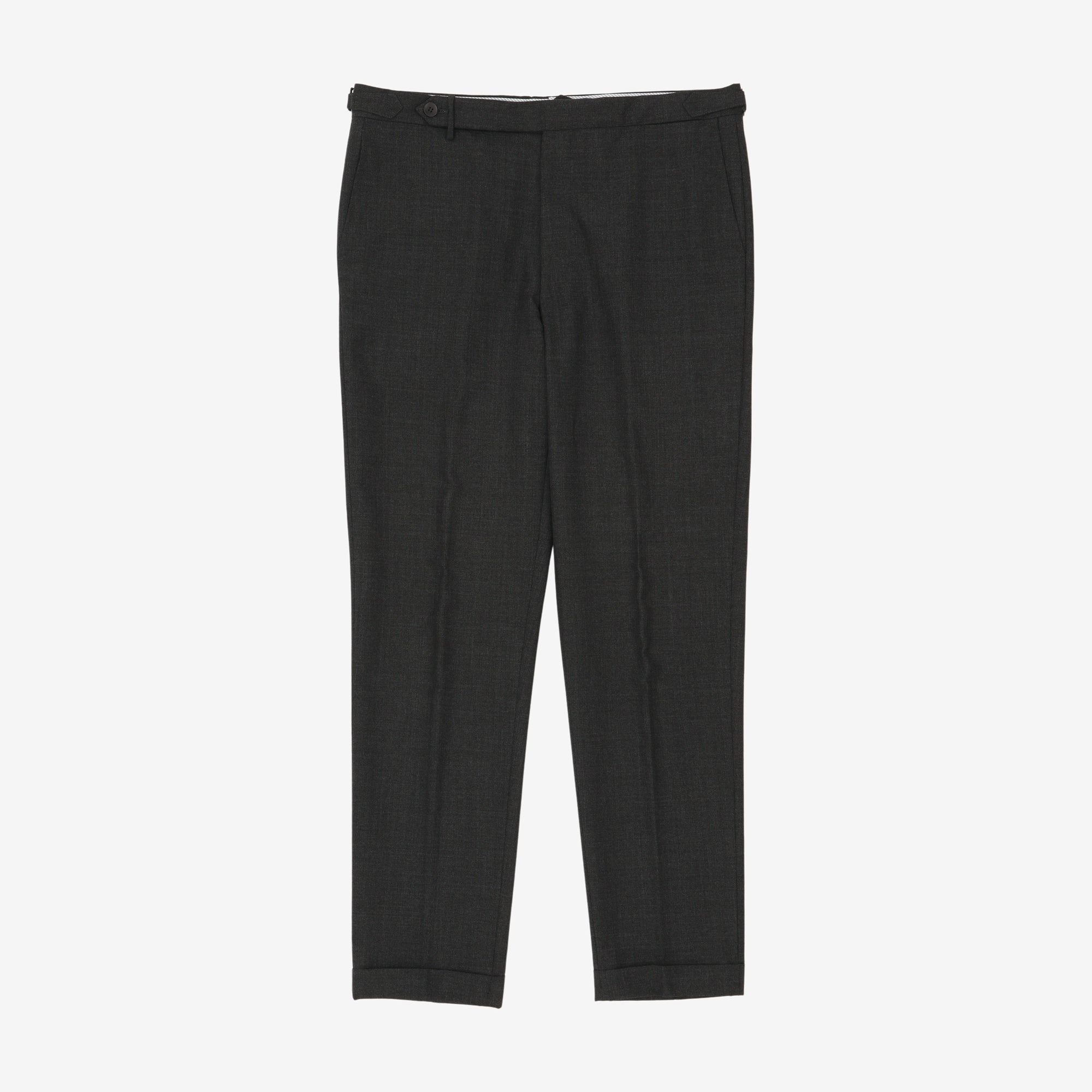 Tropical Wool Flat Front Trousers (36W X 32L)