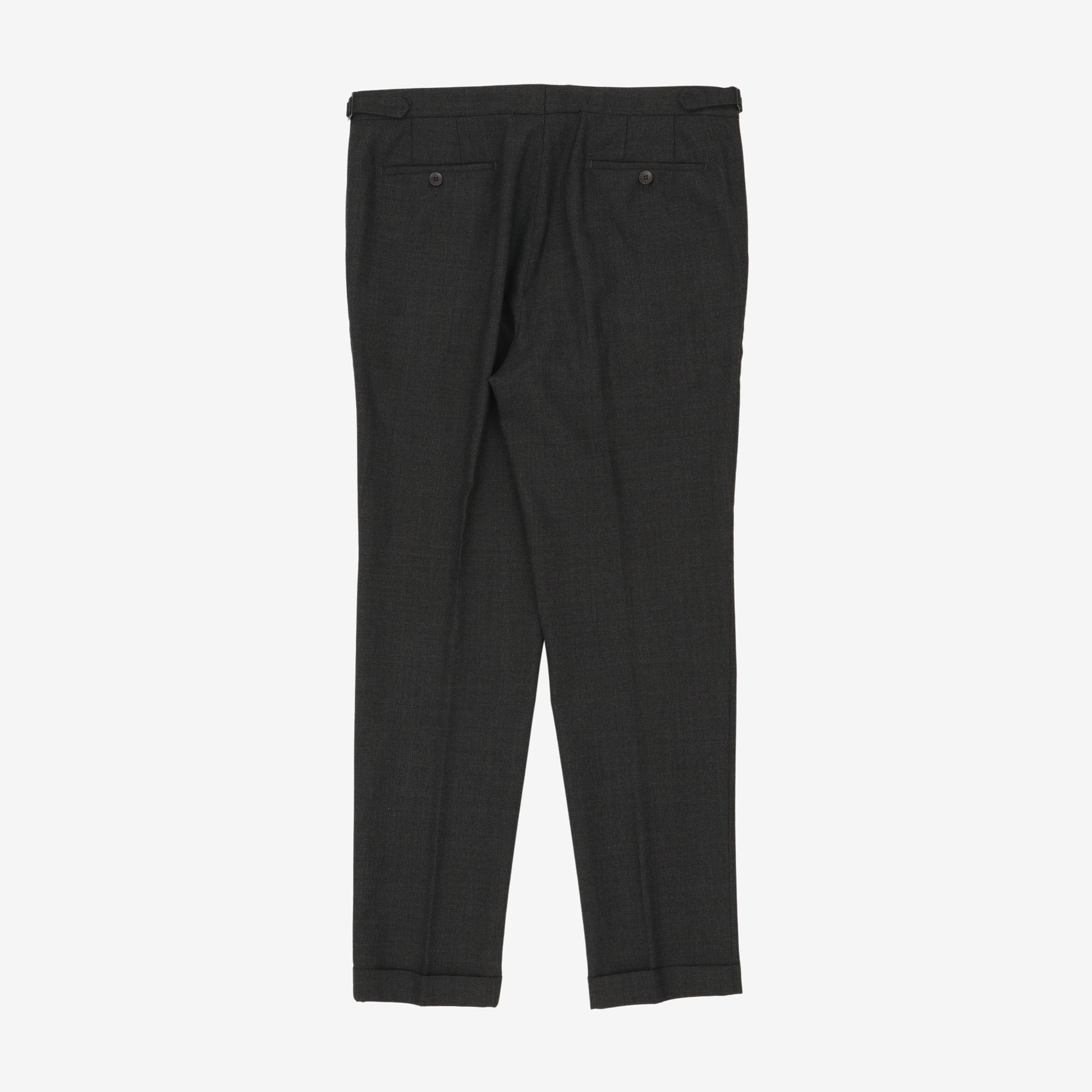 Tropical Wool Flat Front Trousers (36W X 32L)