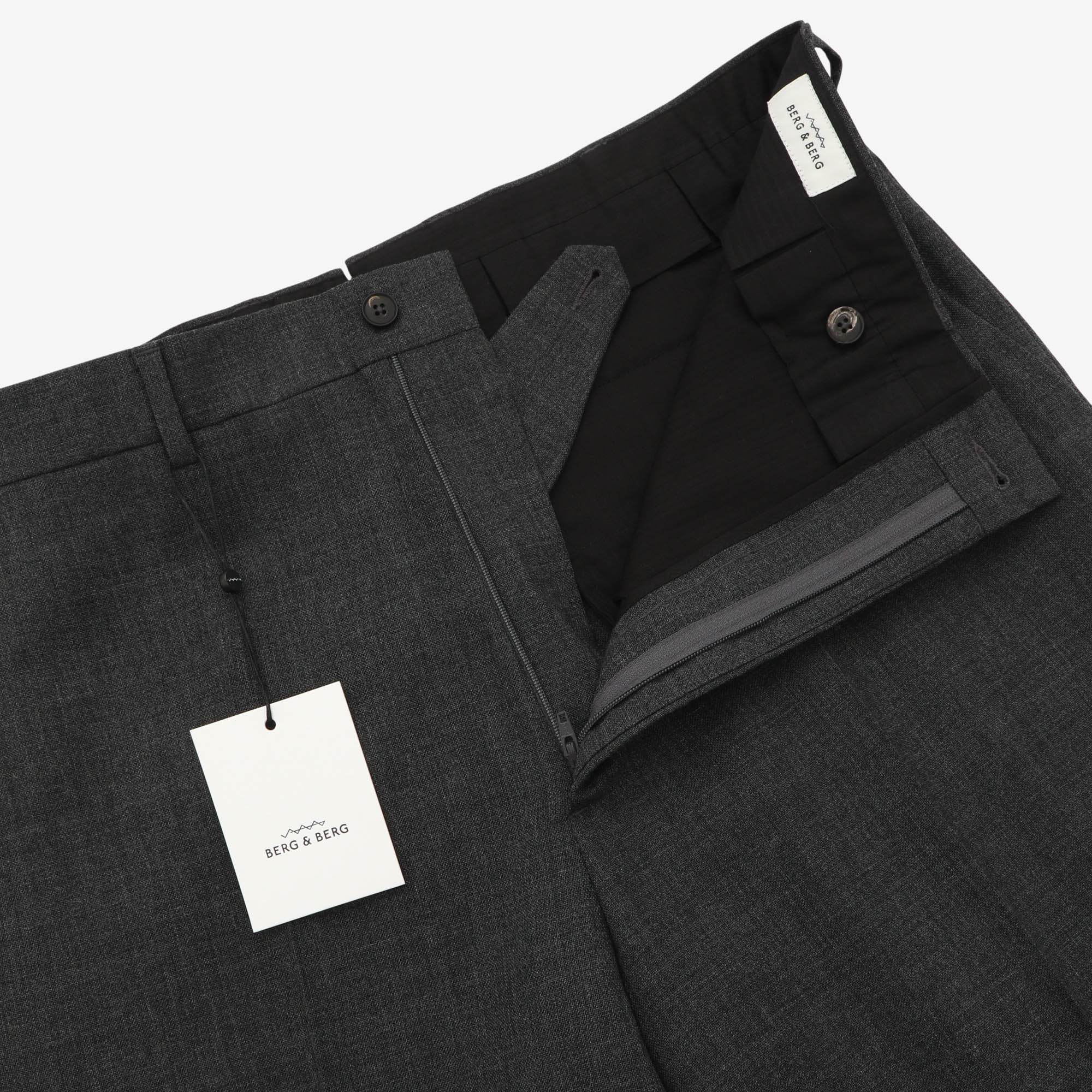 Alfie High Twist Wool Trousers (35W X 38L)