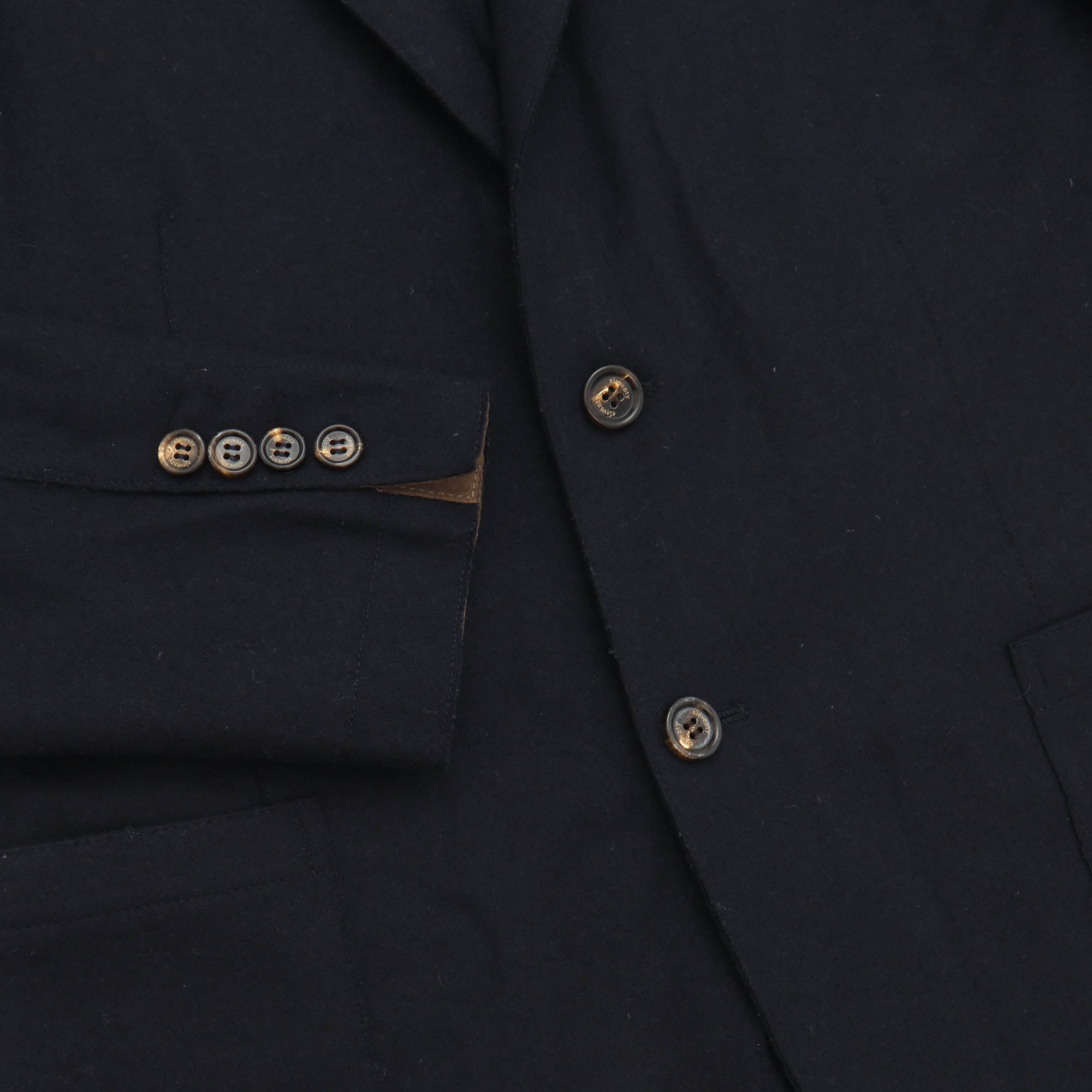Wool Blend Patch Blazer