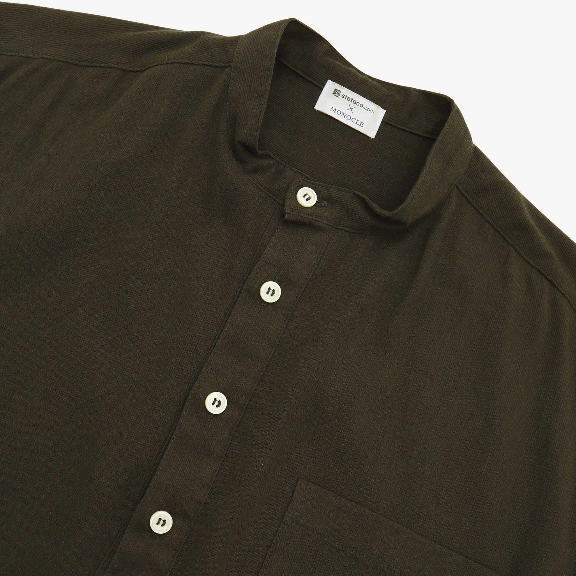 Lightweight Band Collar PO Shirt (Steteco)