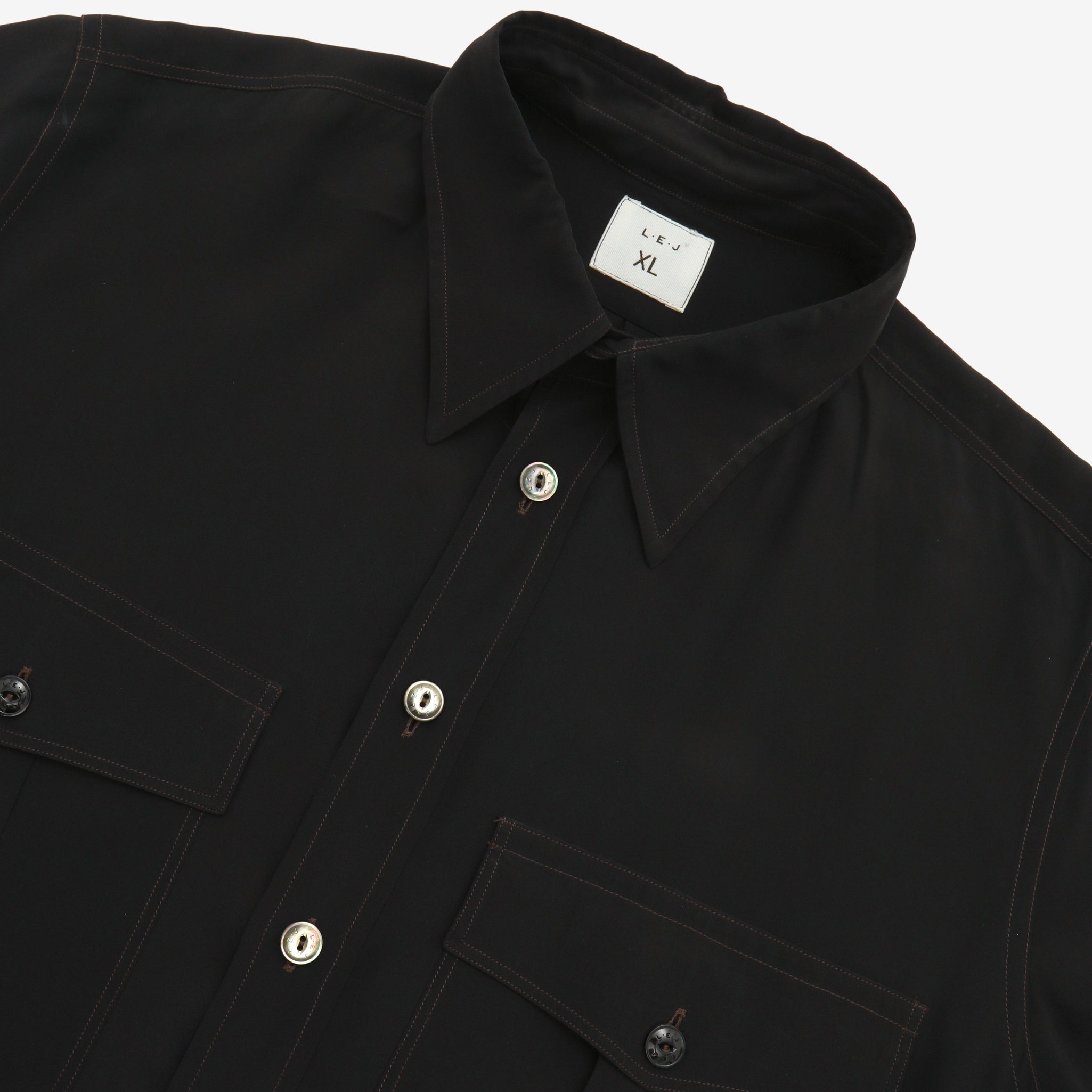 Silk Two Pocket Work Shirt