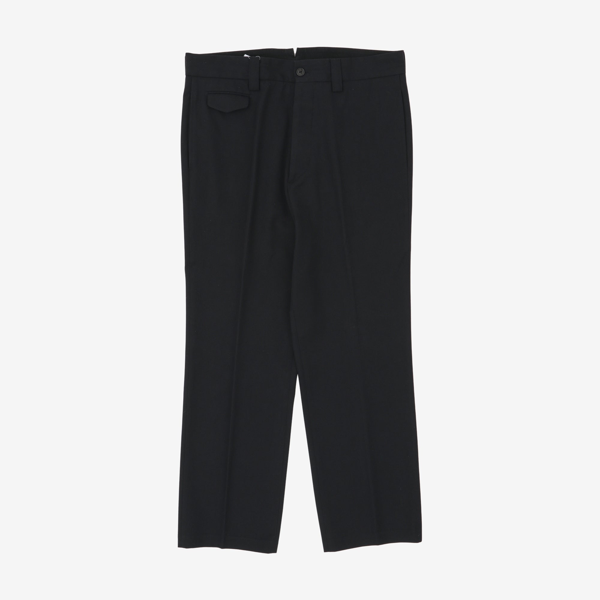Wool Blend Flap Pocket Trousers (36W X 29L)