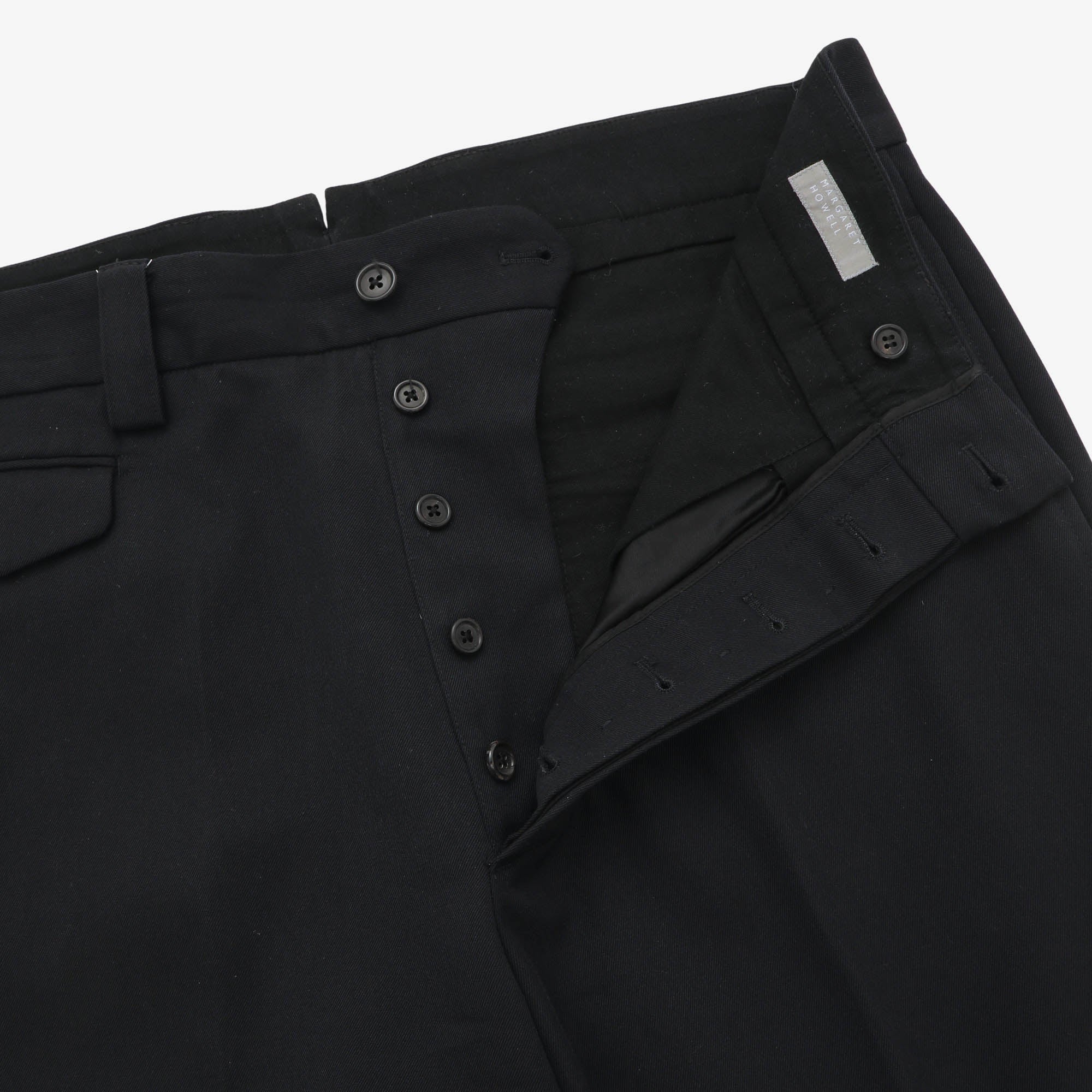 Wool Blend Flap Pocket Trousers (36W X 29L)