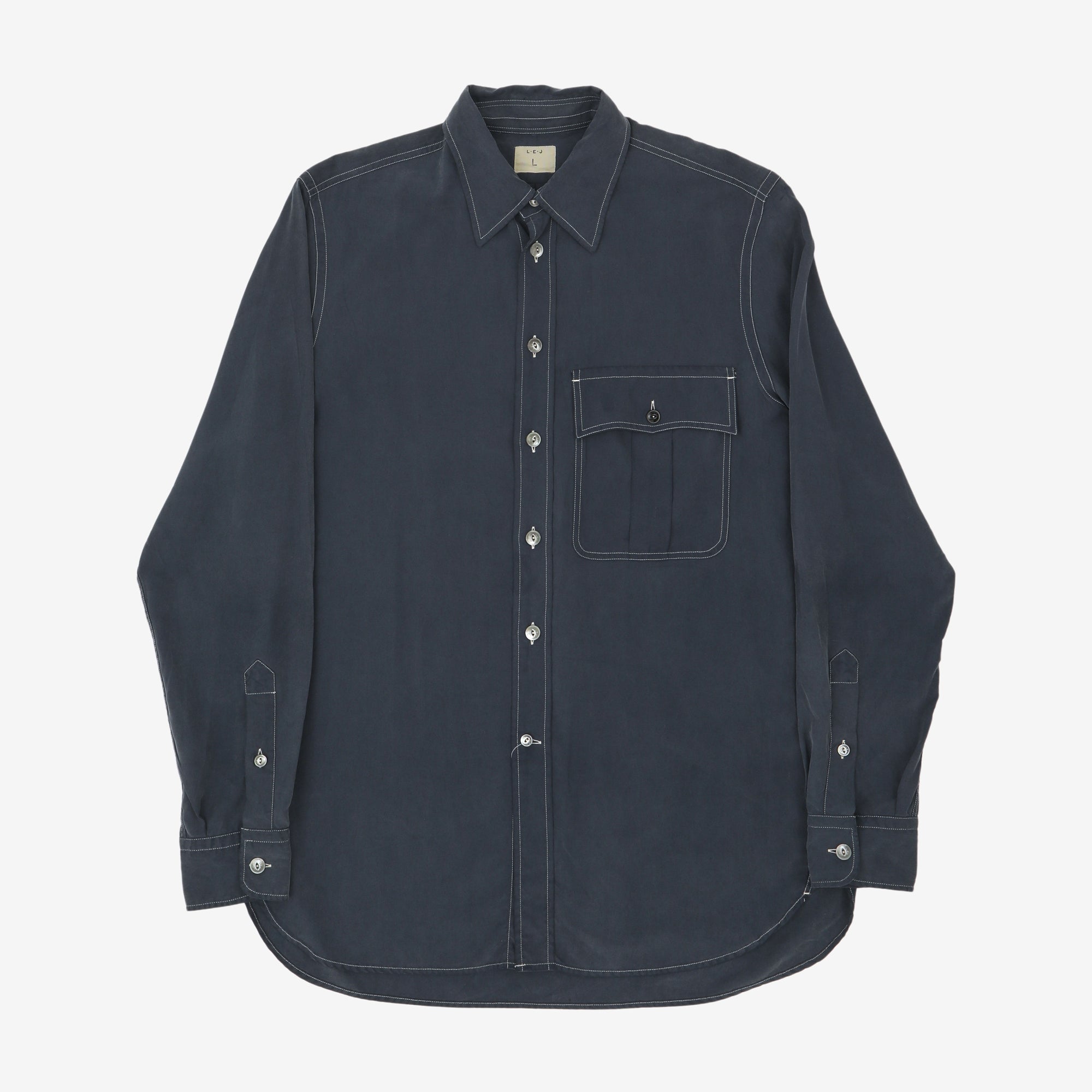 Silk 1 Pocket Officers Shirt