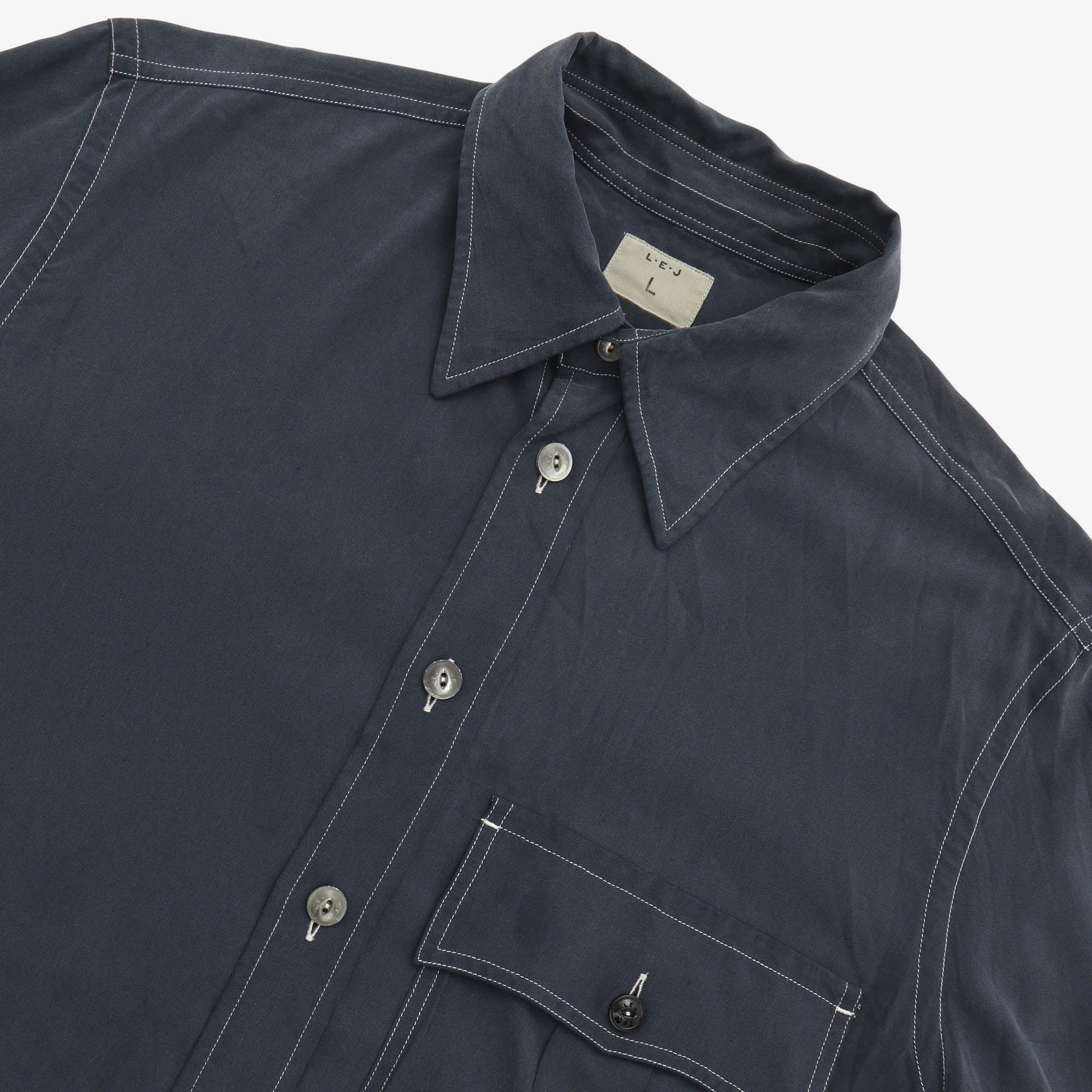 Silk 1 Pocket Officers Shirt