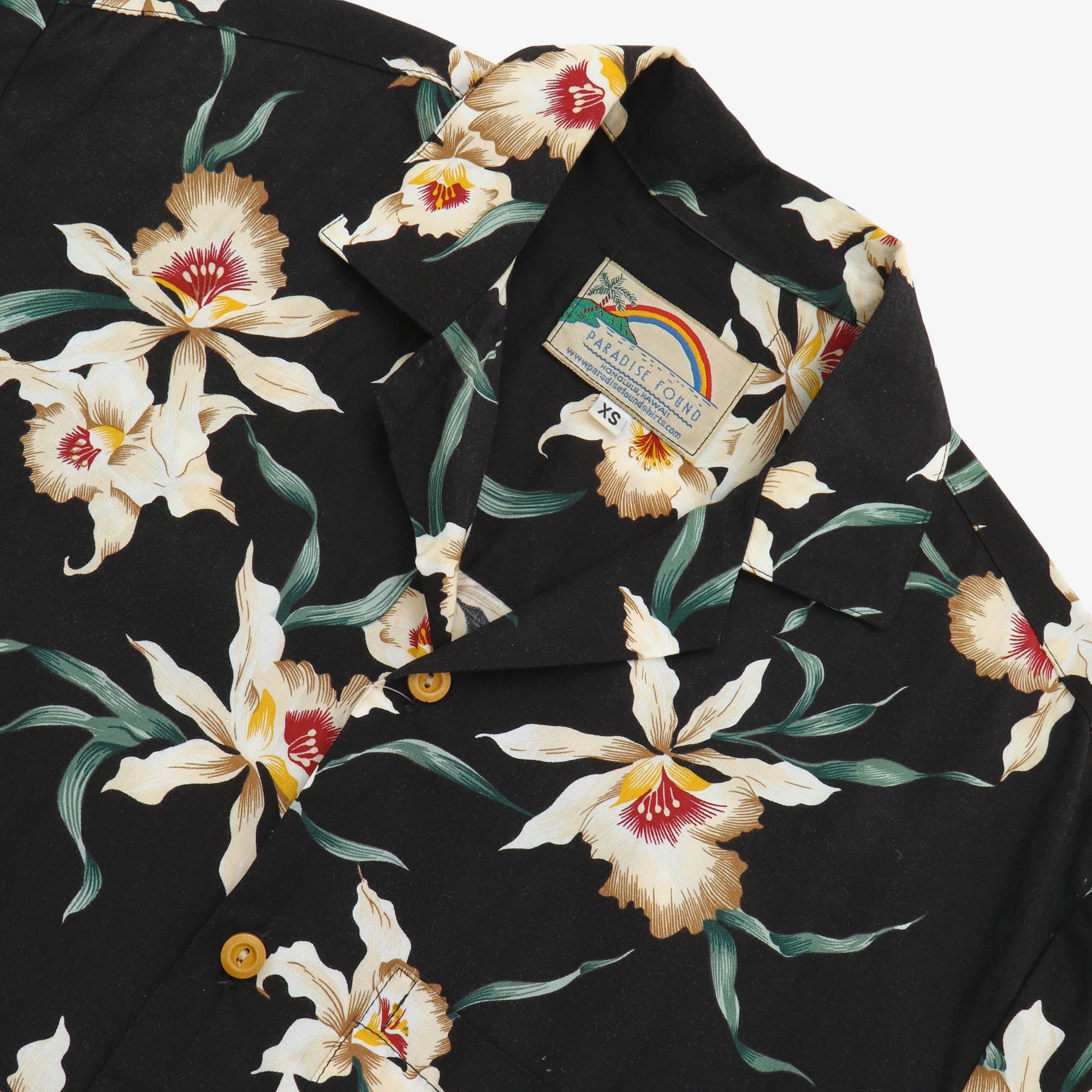 Star Orchid Rayon Hawaiian Shirt
