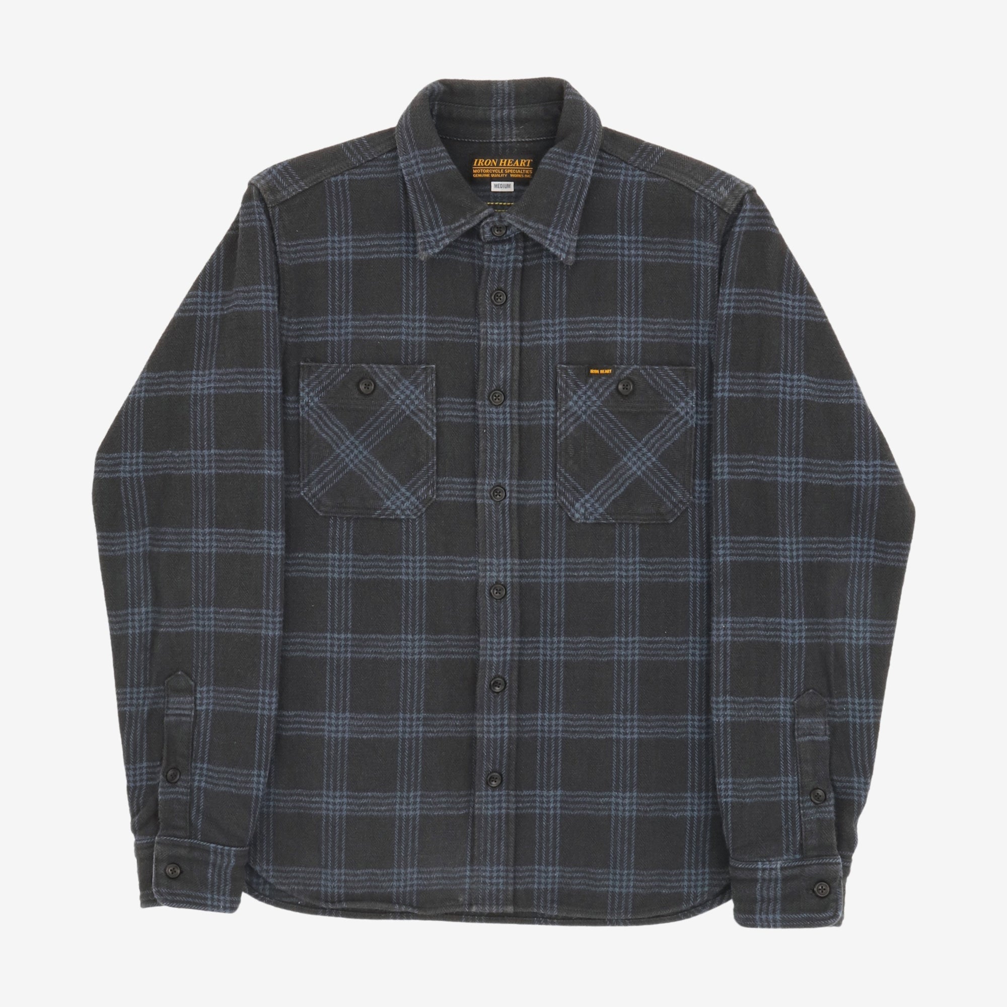 Slubby Heavy Flannel Check Work Shirt