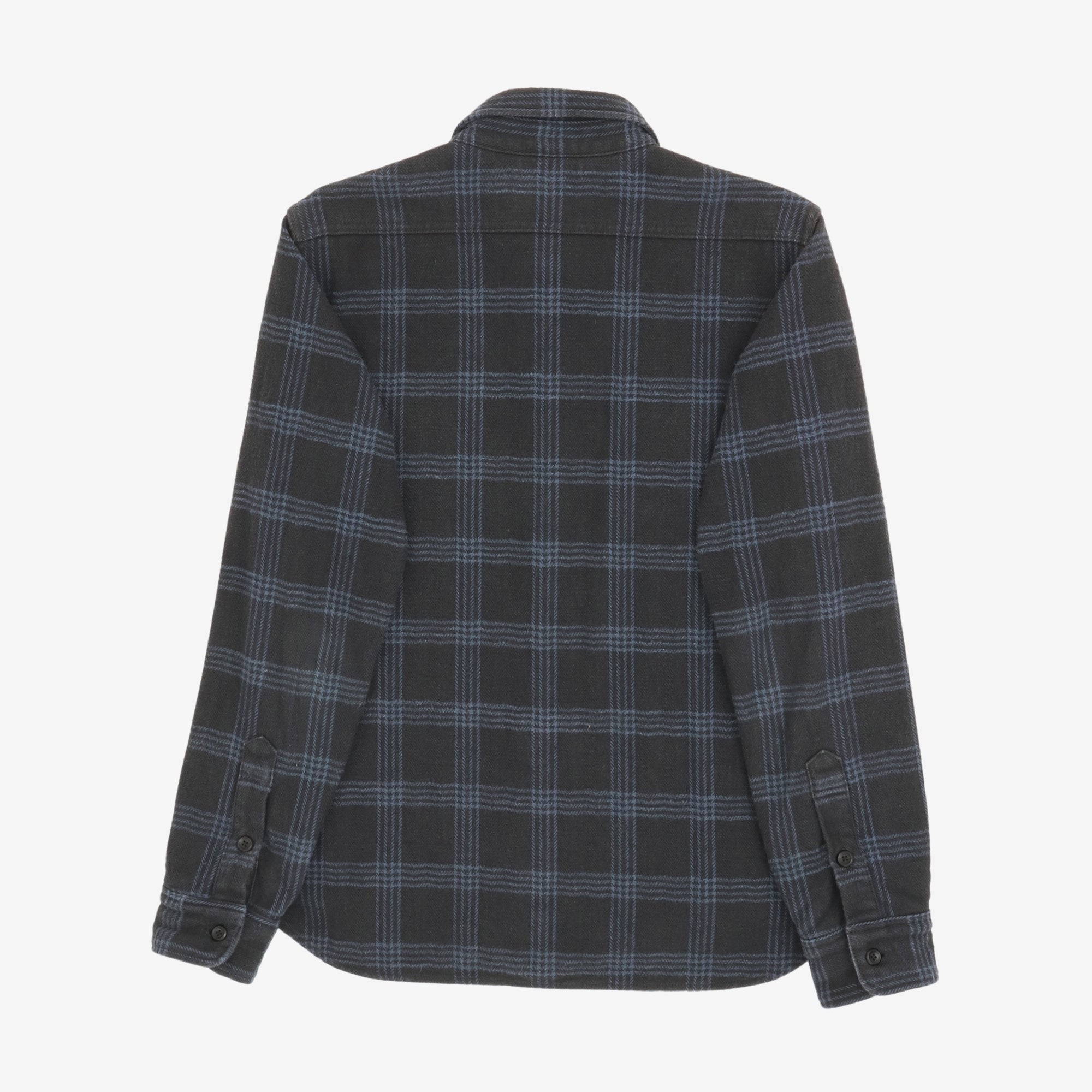 Slubby Heavy Flannel Check Work Shirt