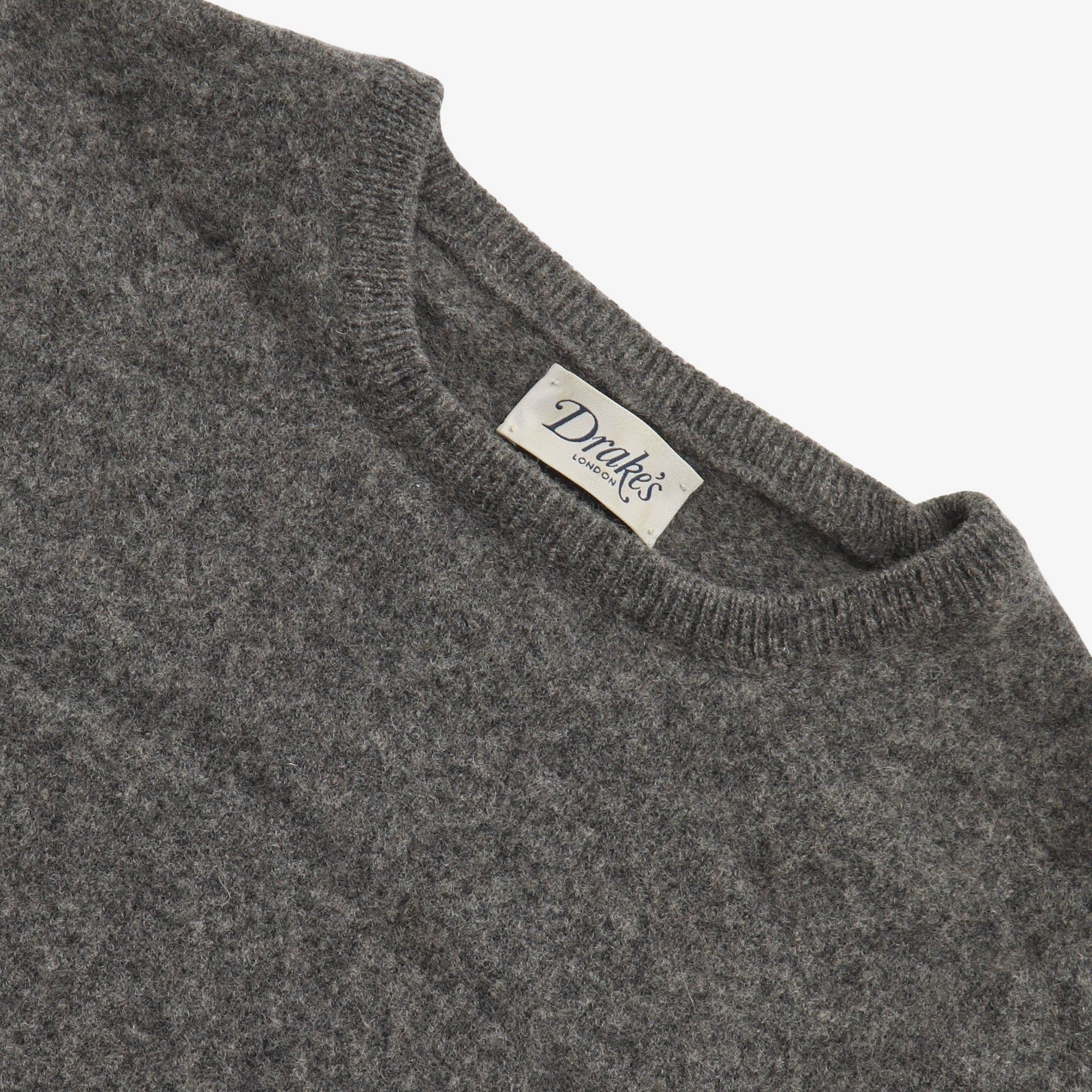 Boiled Wool Crewneck Sweater