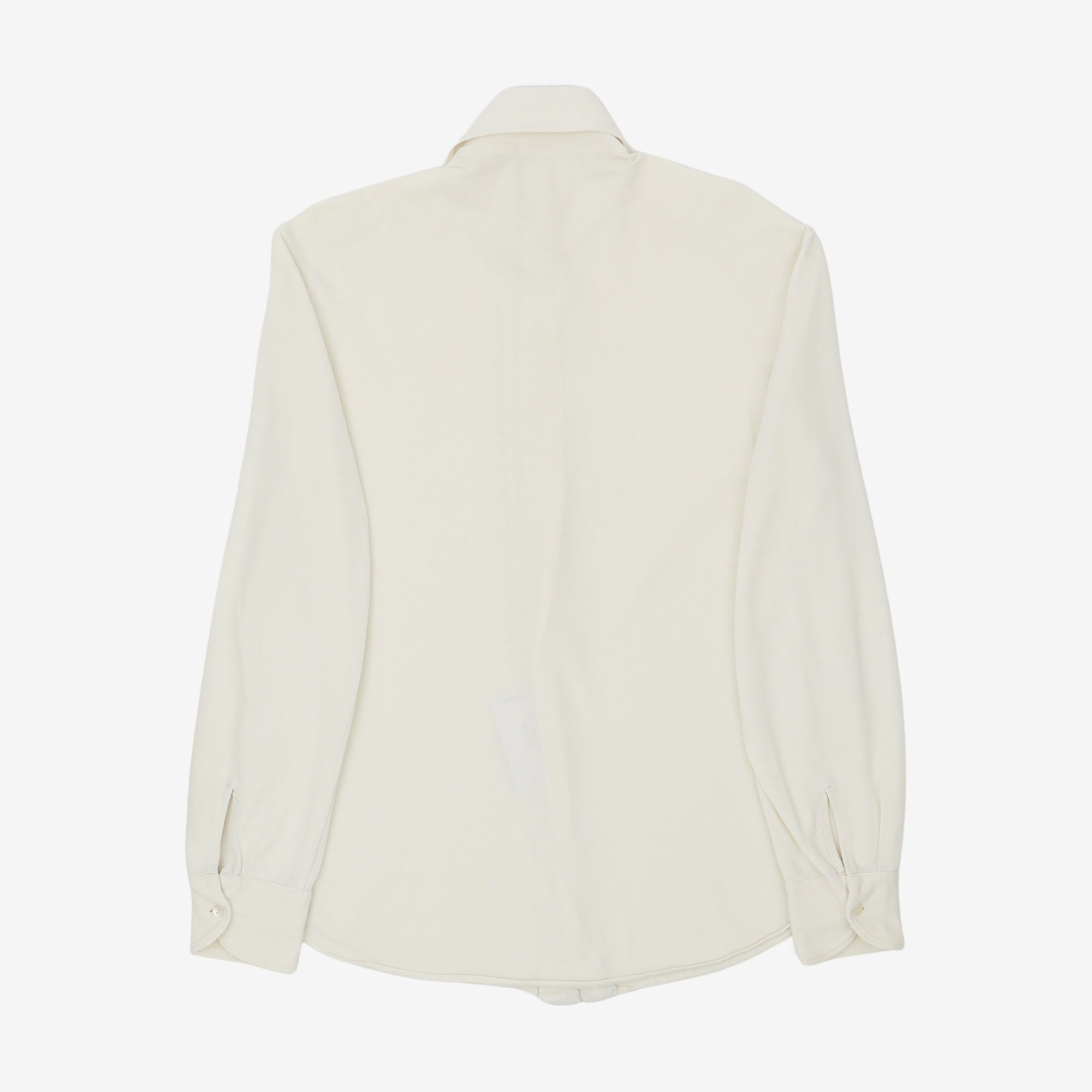 Spread Collar Pique Shirt