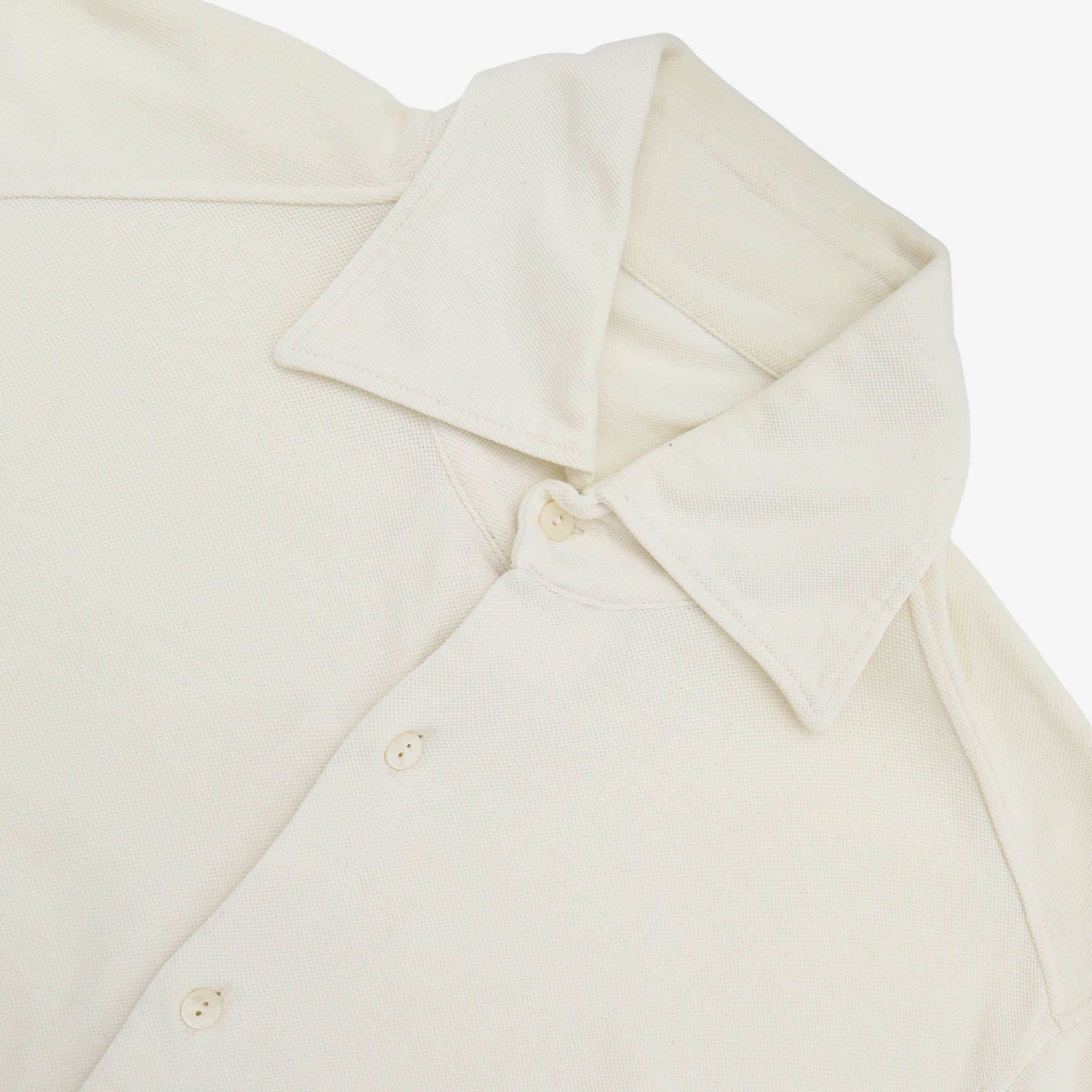 Spread Collar Pique Shirt