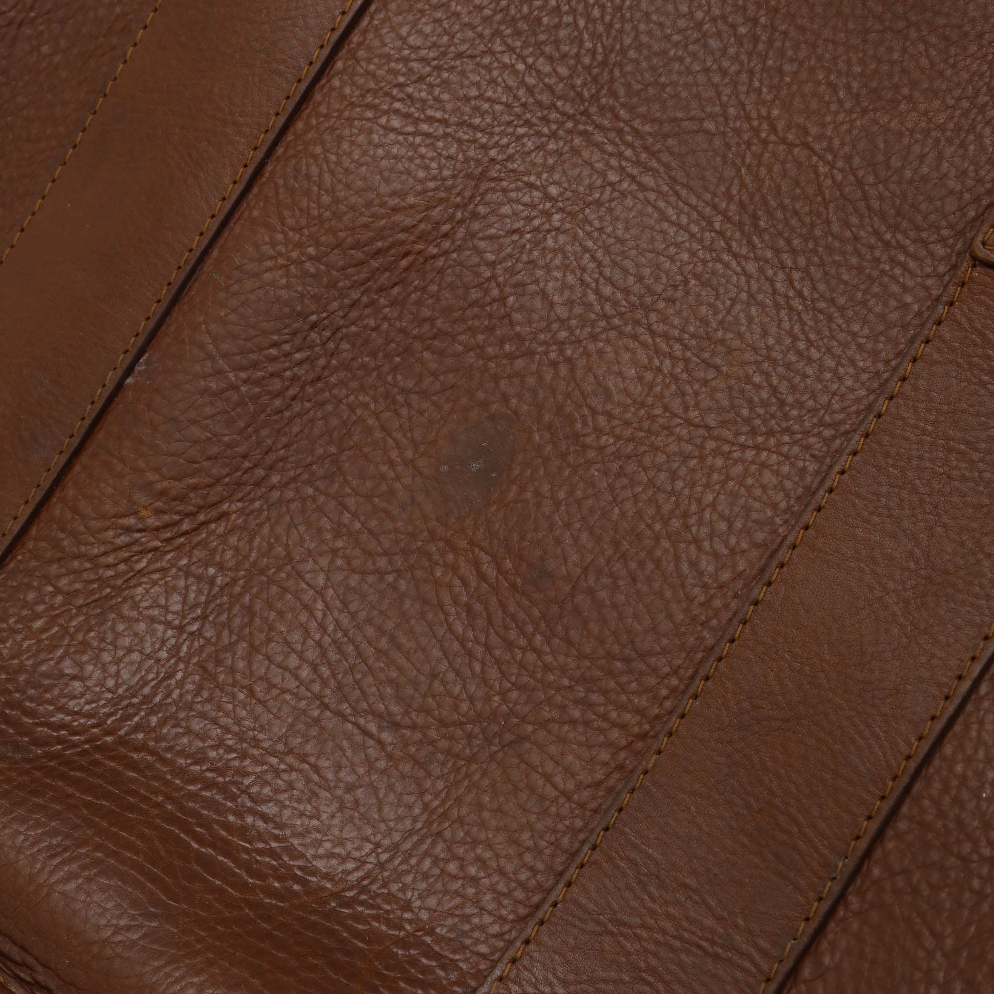 Leather Zip Top Briefcase