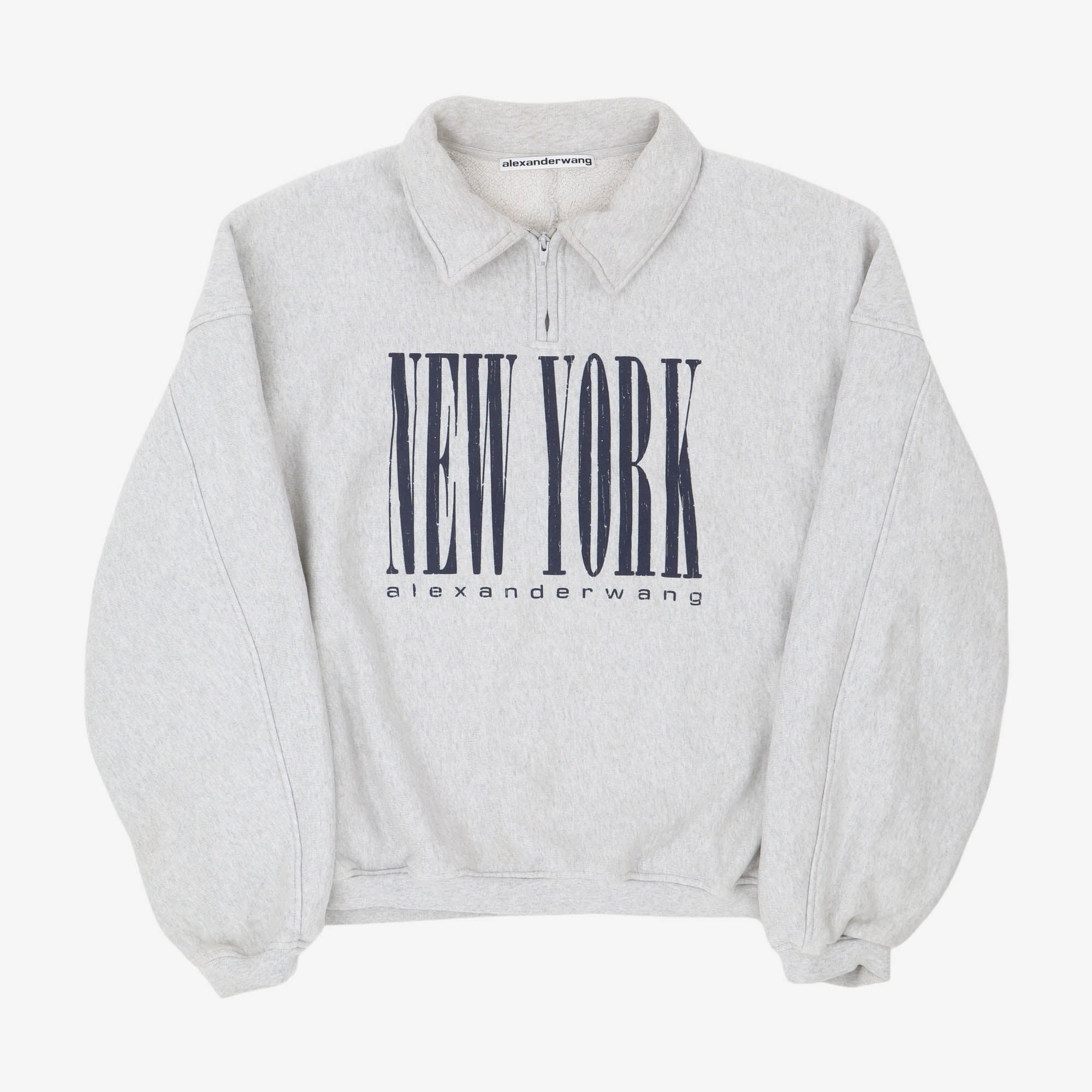 NY Puff Graphic Half Zip Sweashirt