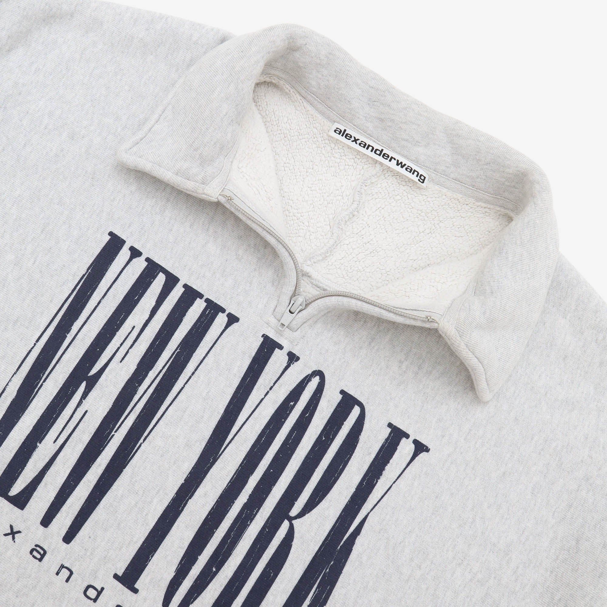 NY Puff Graphic Half Zip Sweashirt