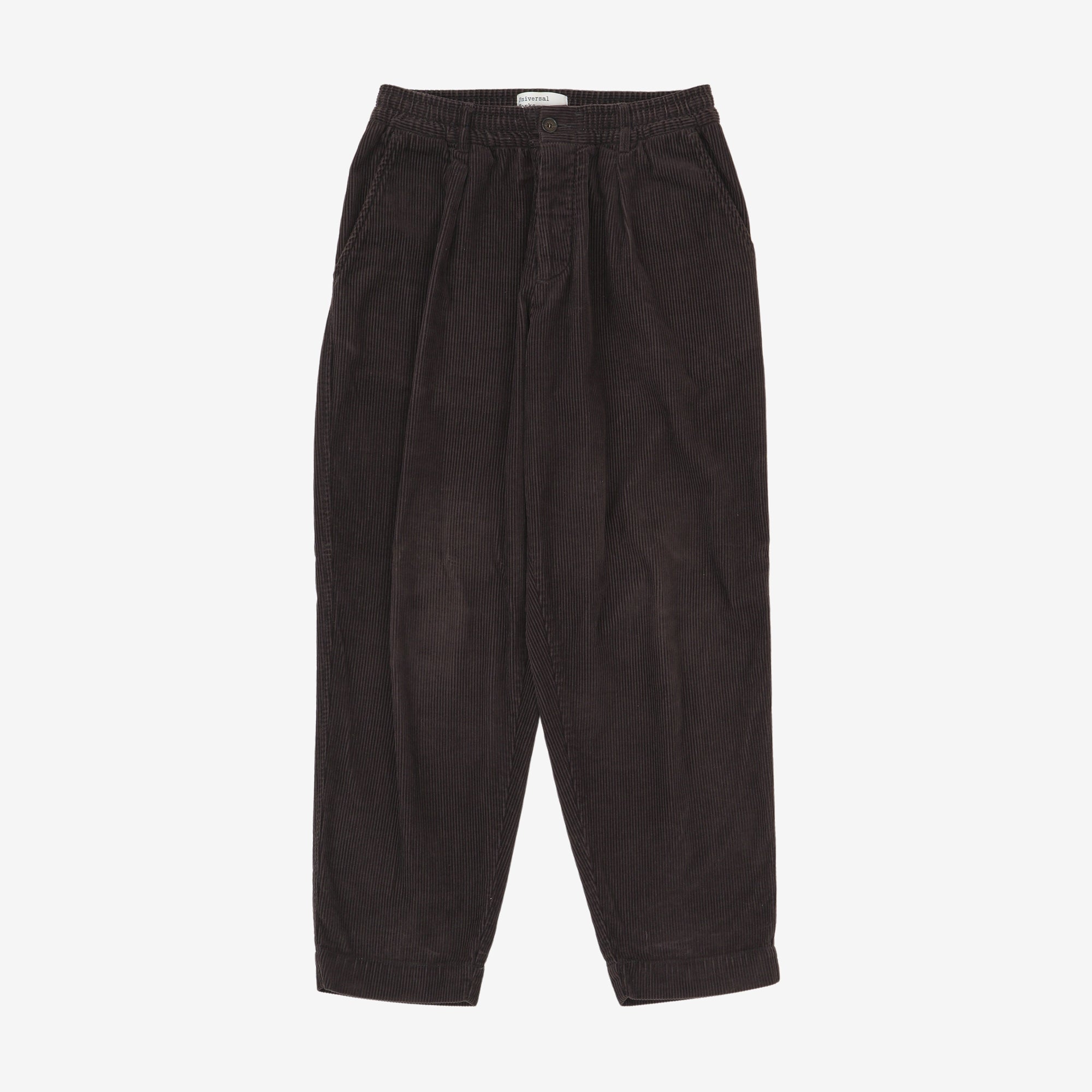 Corduroy Pleated Track Pants