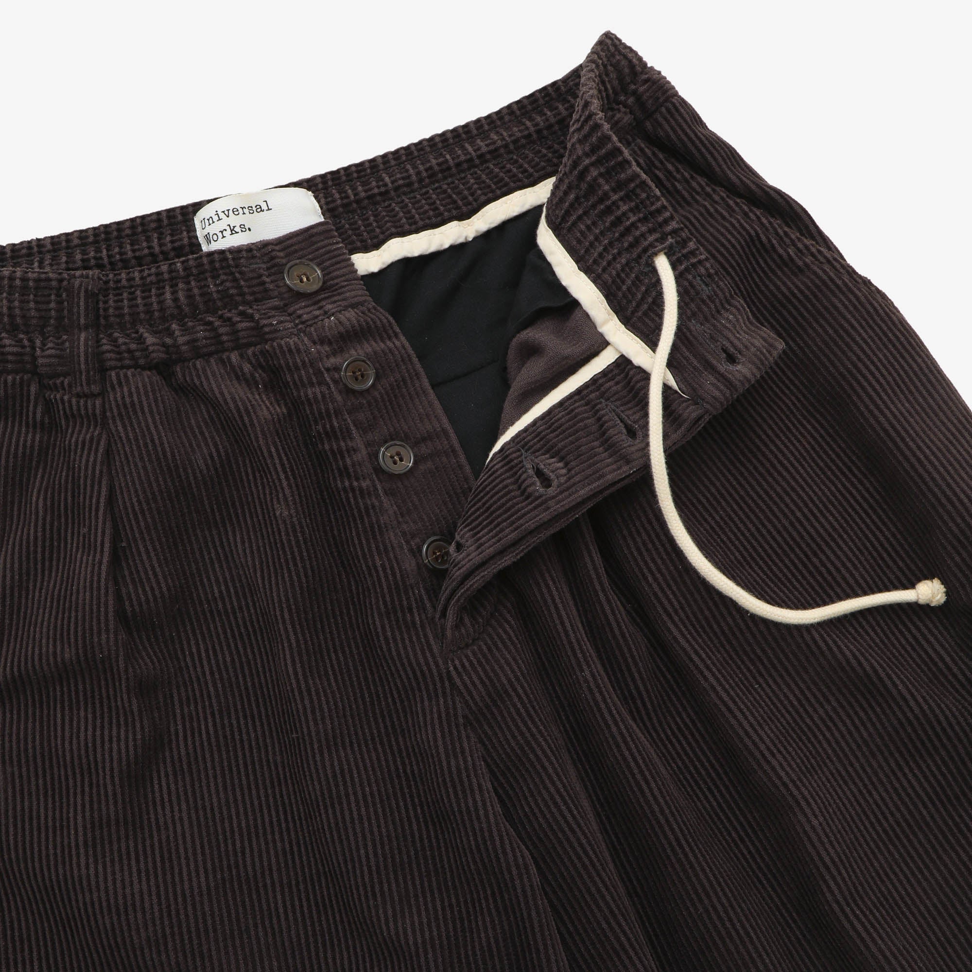 Corduroy Pleated Track Pants