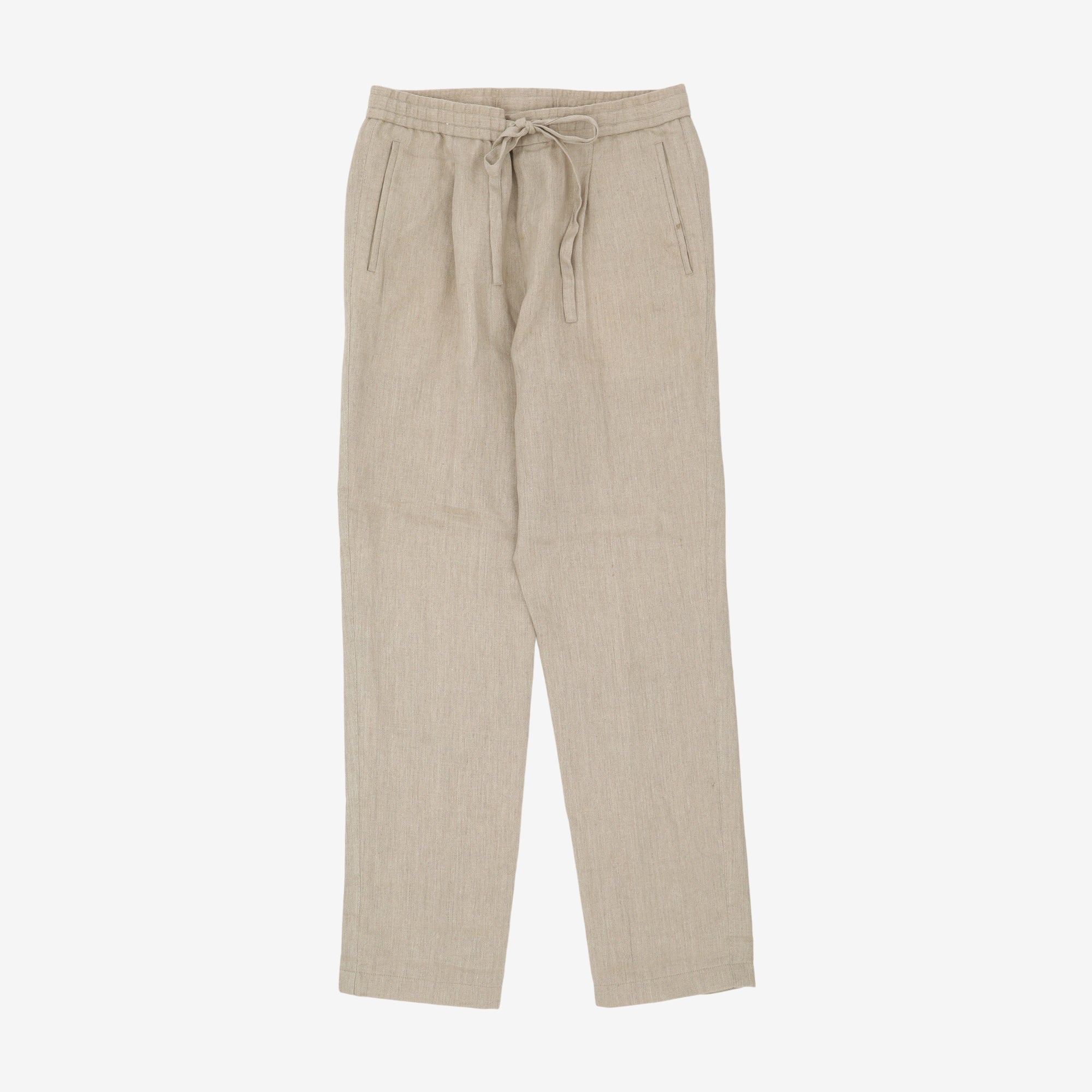 Linen Drawstring Trousers