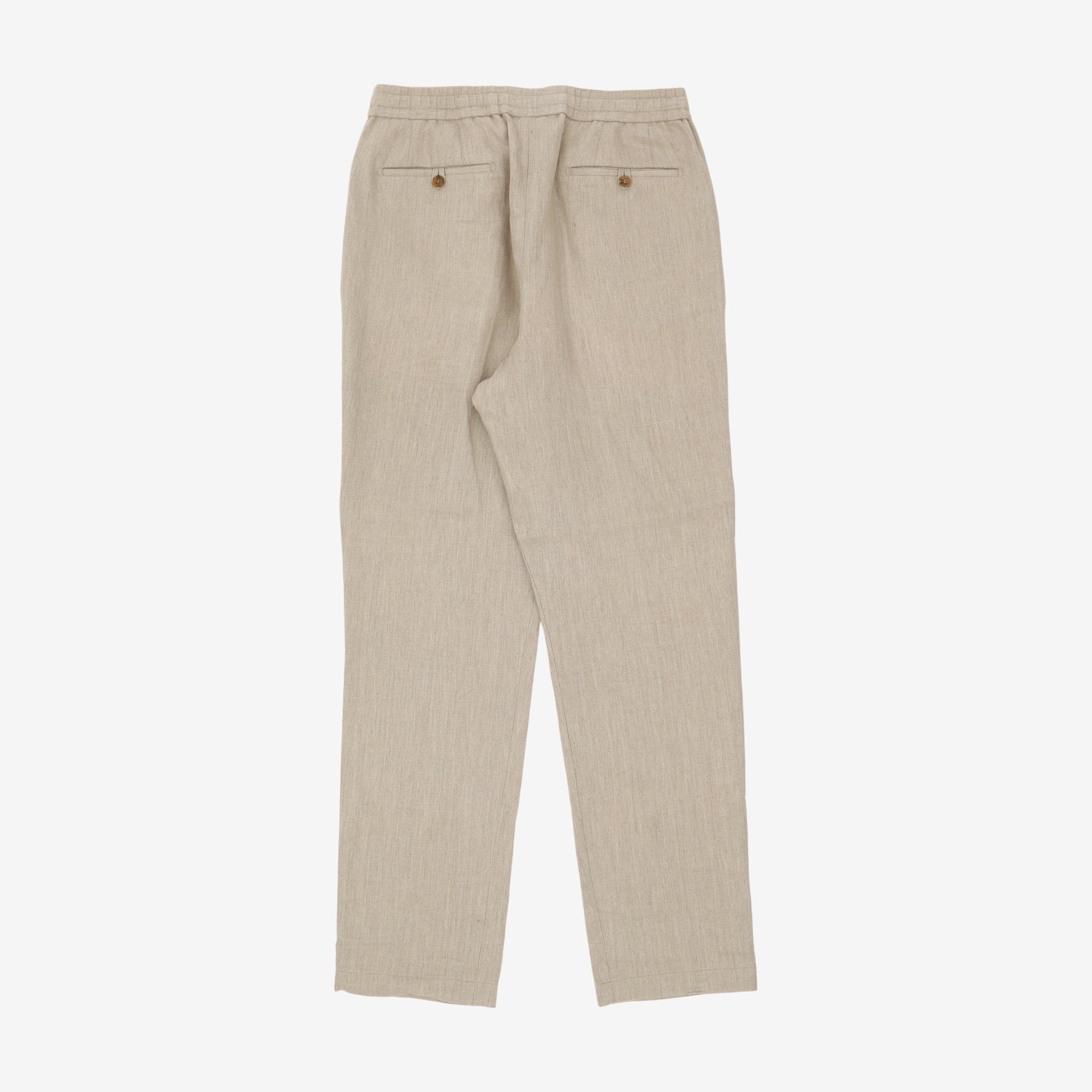 Linen Drawstring Trousers