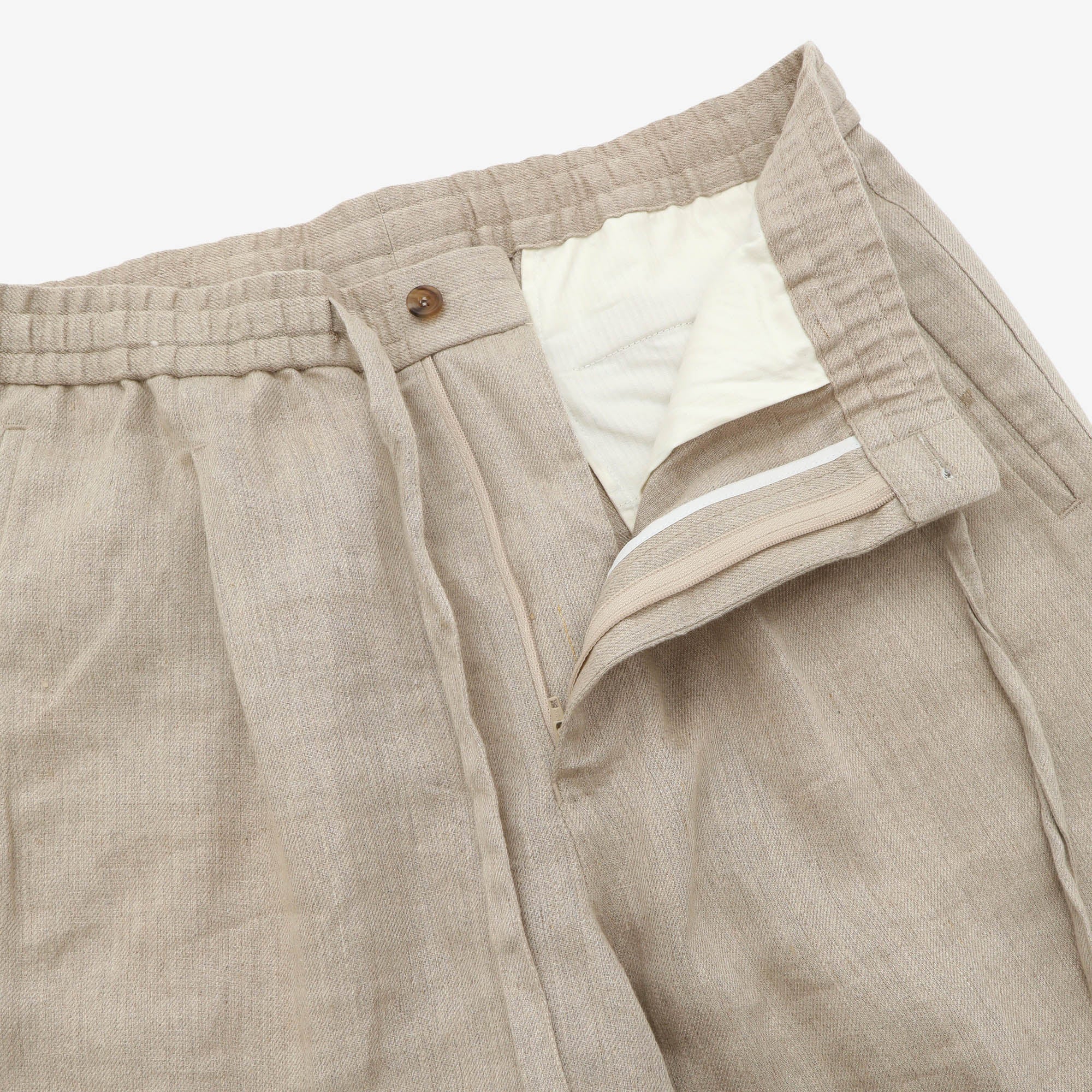 Linen Drawstring Trousers