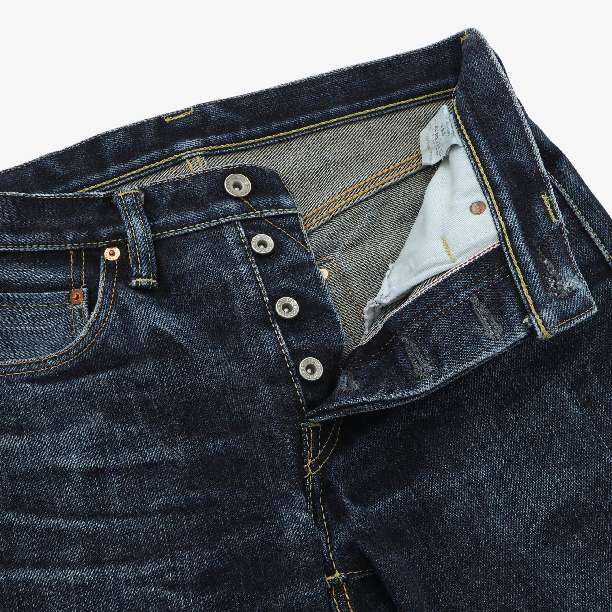 25oz Selvedge Denim Slim Straight Cut Jeans (31W X 32L)
