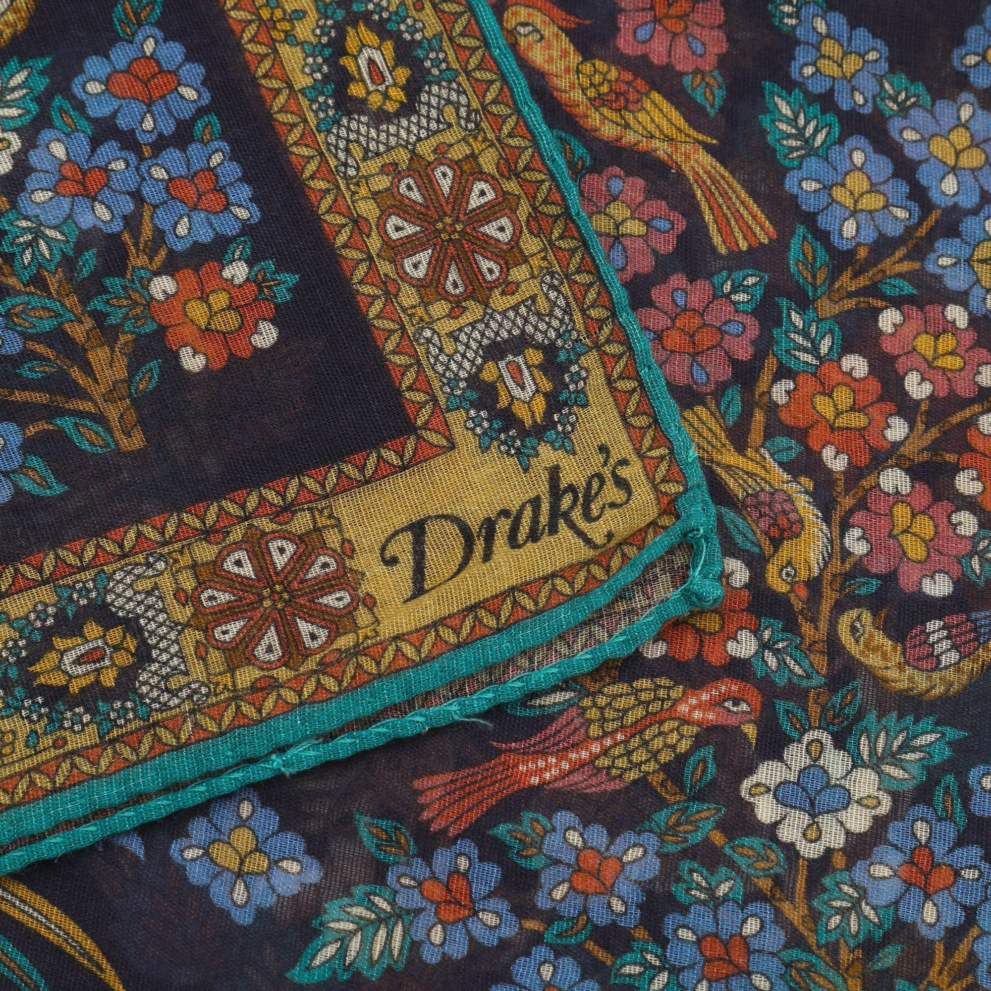 Mughal Garden Pocket Square