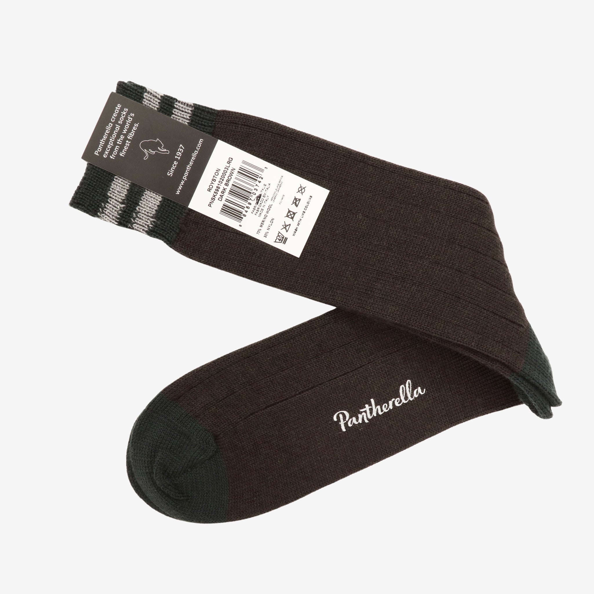 Royston Stripe Merino Wool Socks