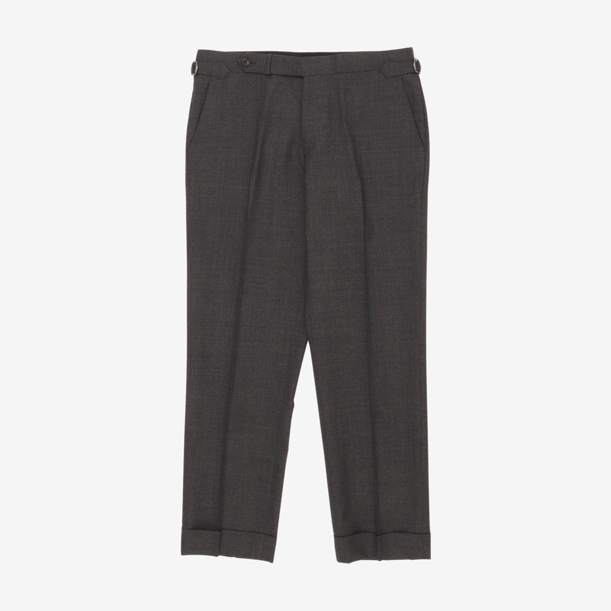 Pleated Wool Trousers (34W X 29L)