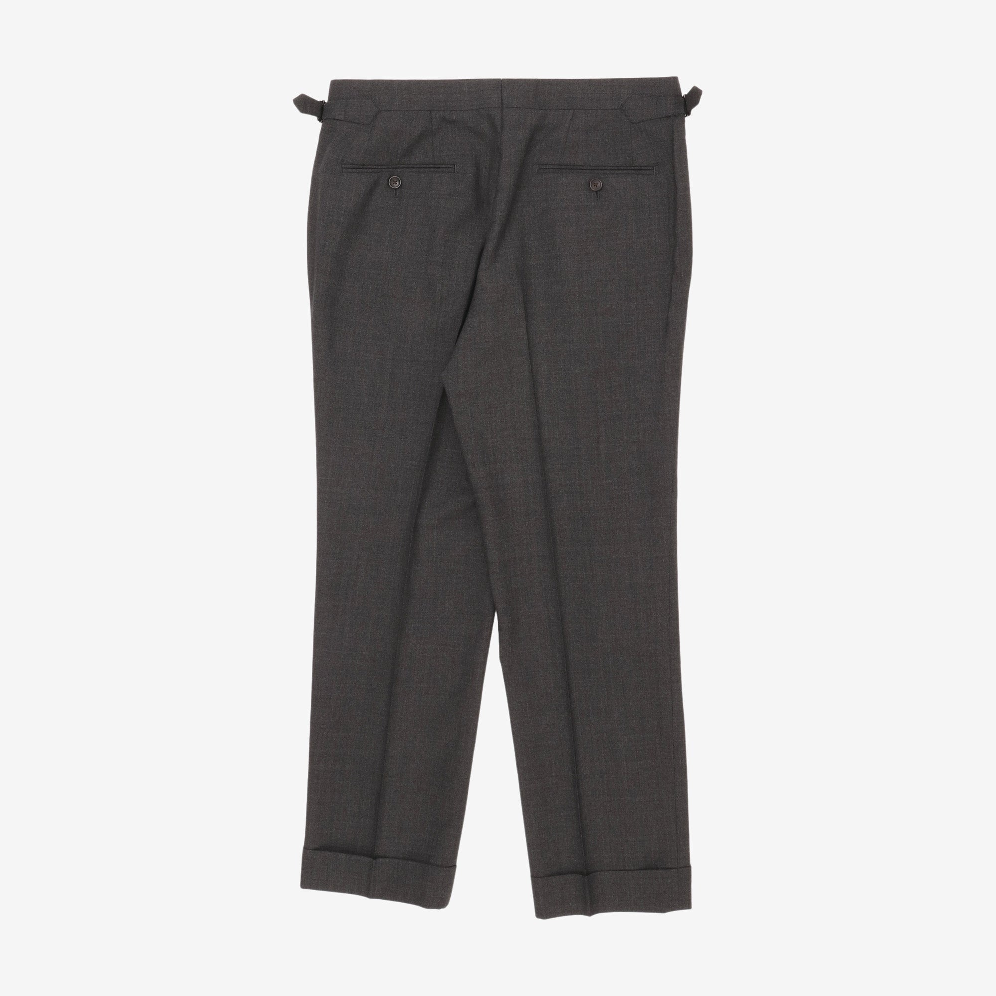 Pleated Wool Trousers (34W X 29L)