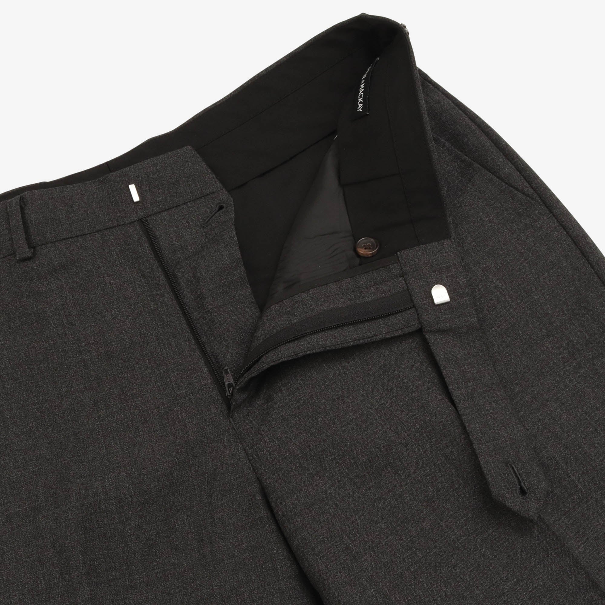 Pleated Wool Trousers (34W X 29L)