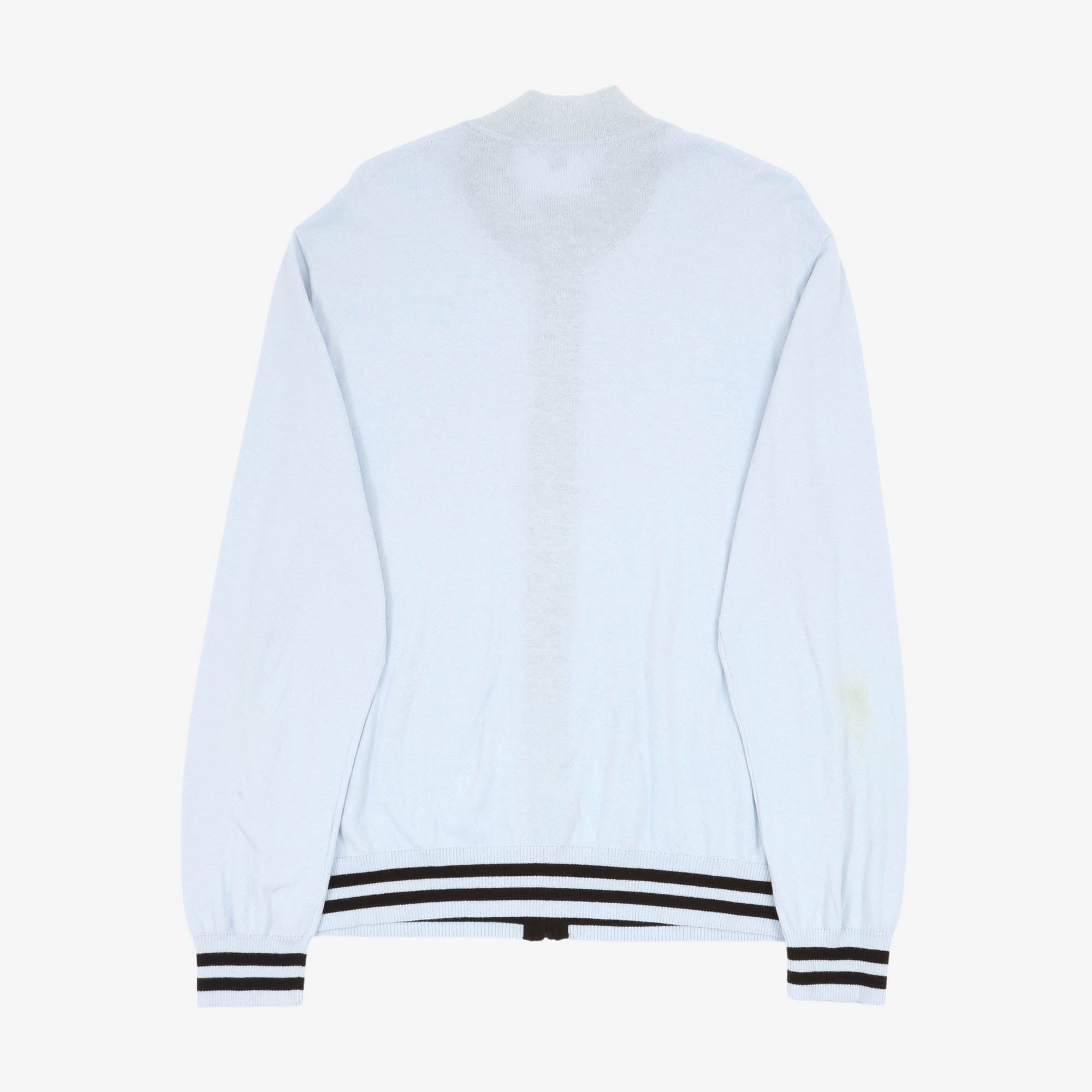 Striped Zip Up Cardigan