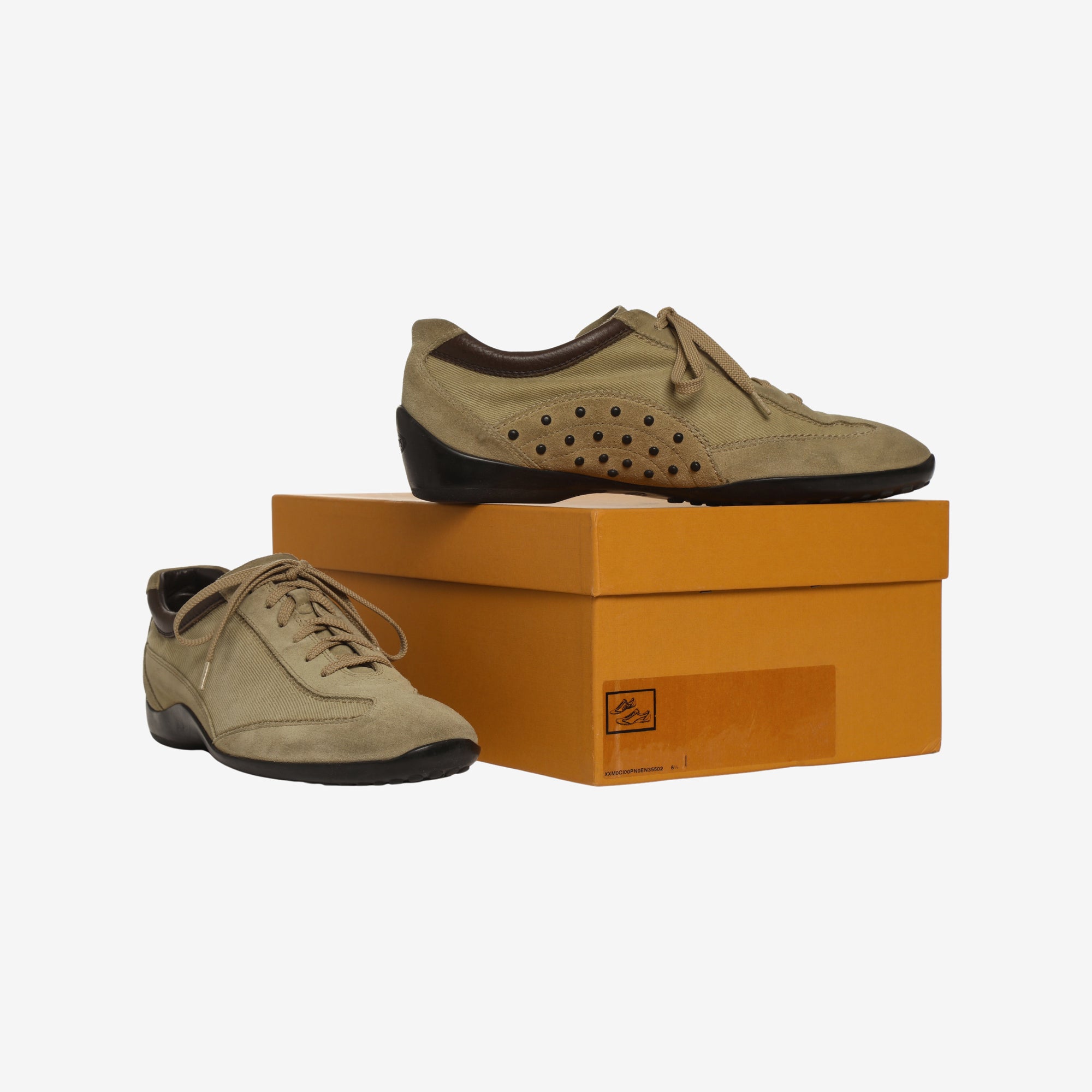 Suede Twill Sneakers