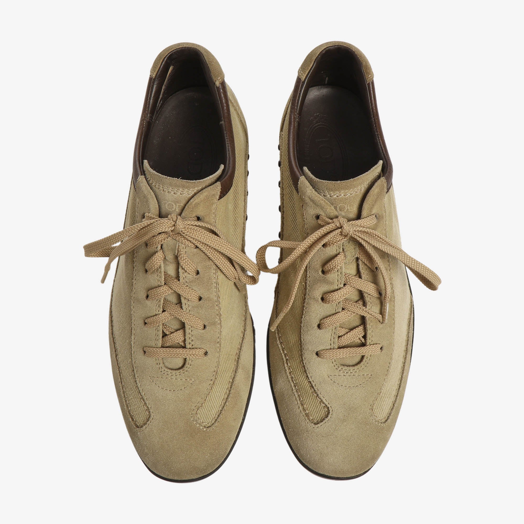 Suede Twill Sneakers