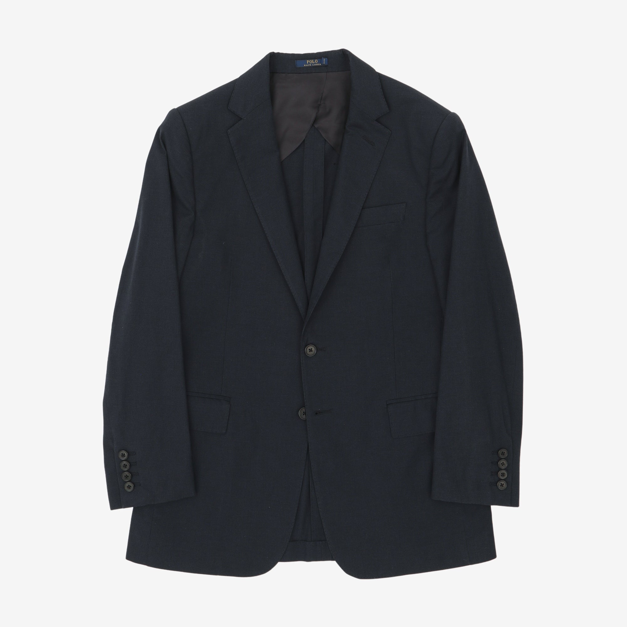 Dogtooth Cotton Blend Suit