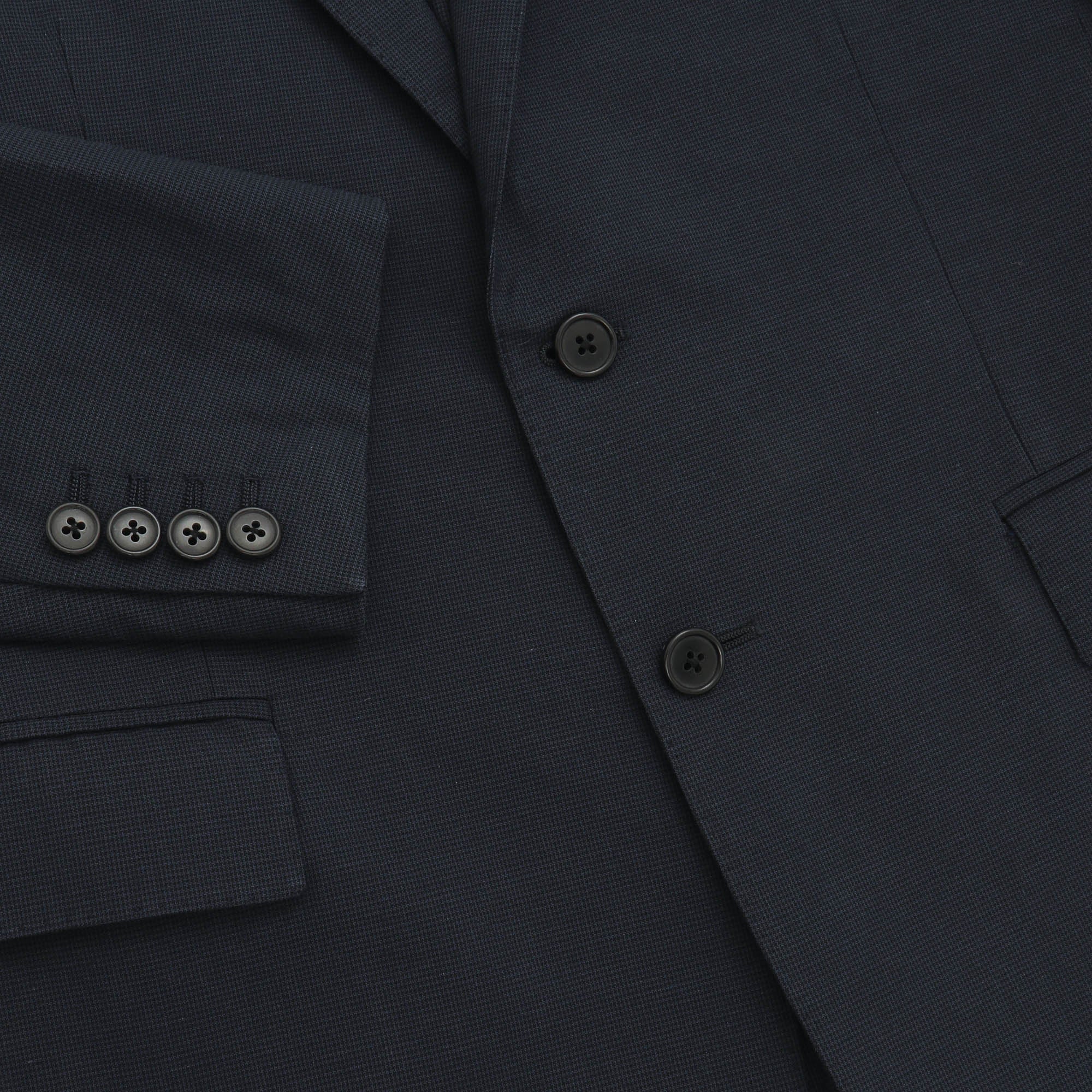 Dogtooth Cotton Blend Suit