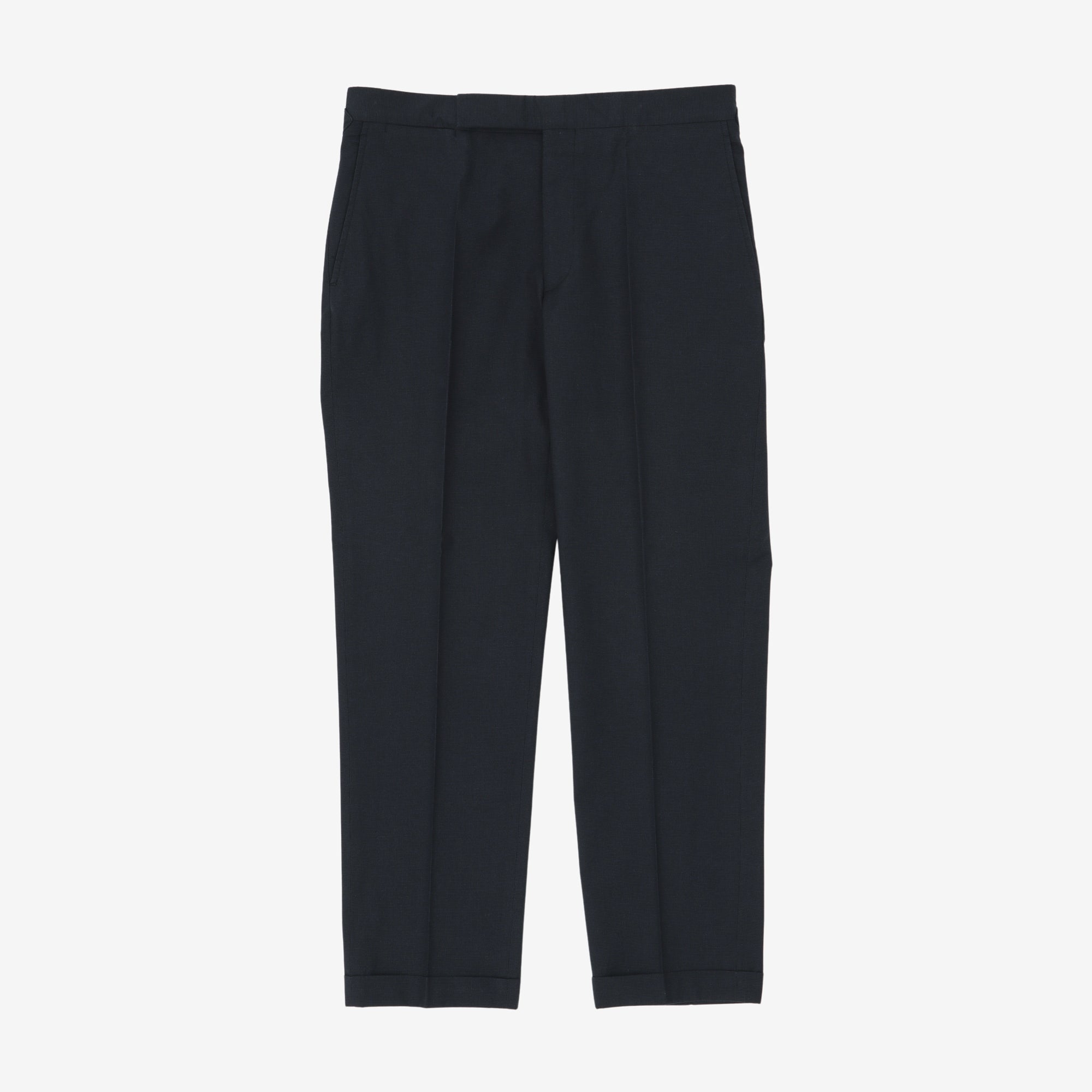 Dogtooth Cotton Blend Suit