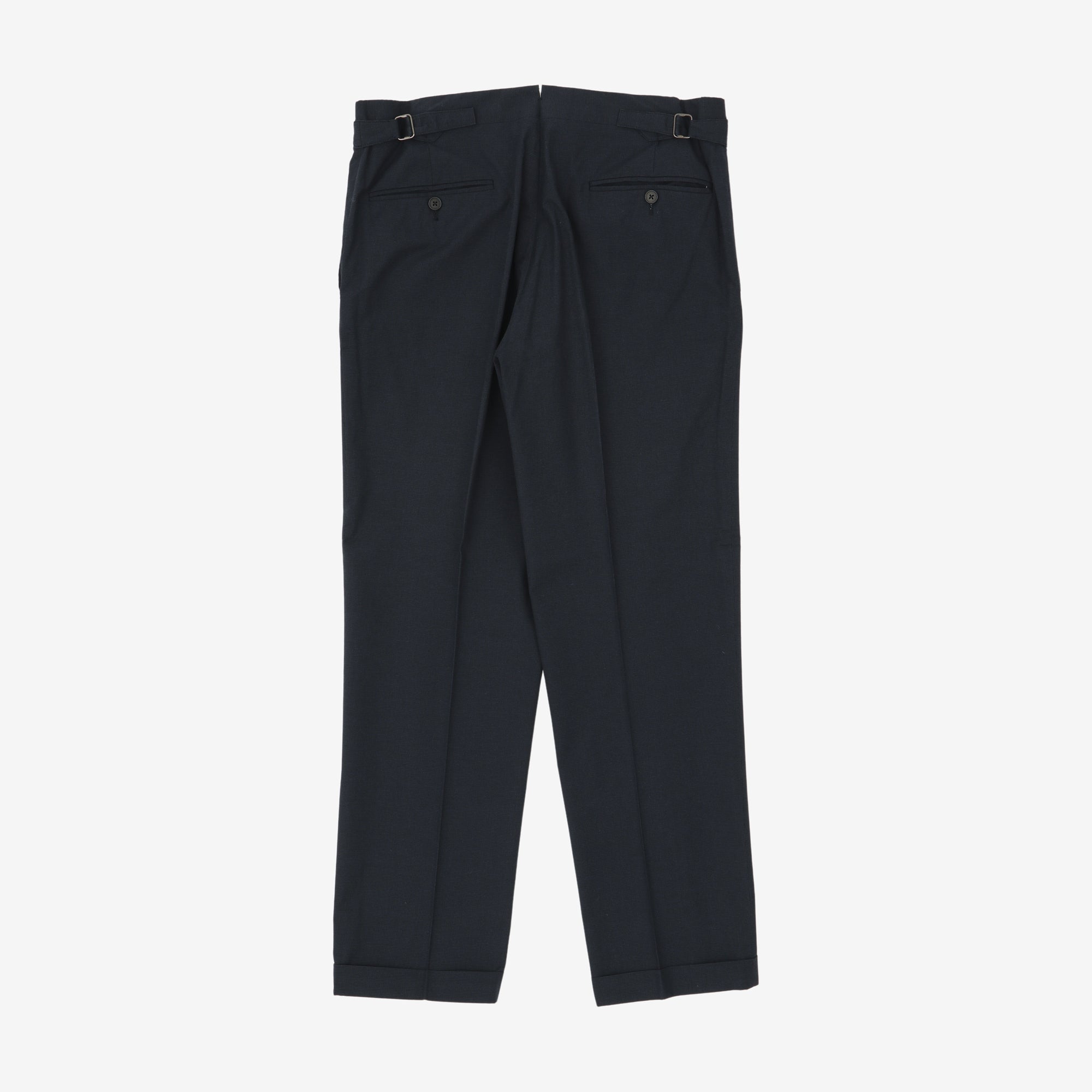 Dogtooth Cotton Blend Suit