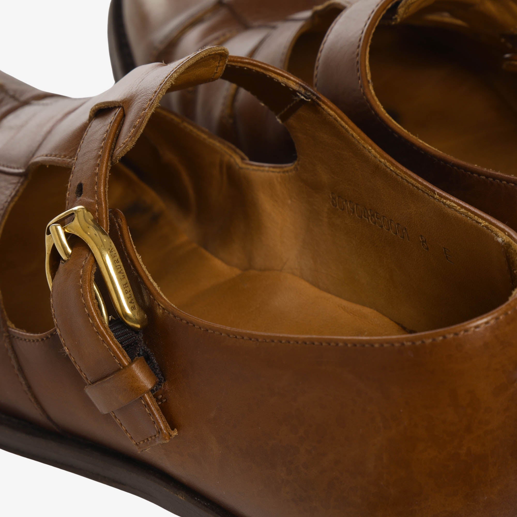 Purple Label Burnished Leather Fisherman Sandal