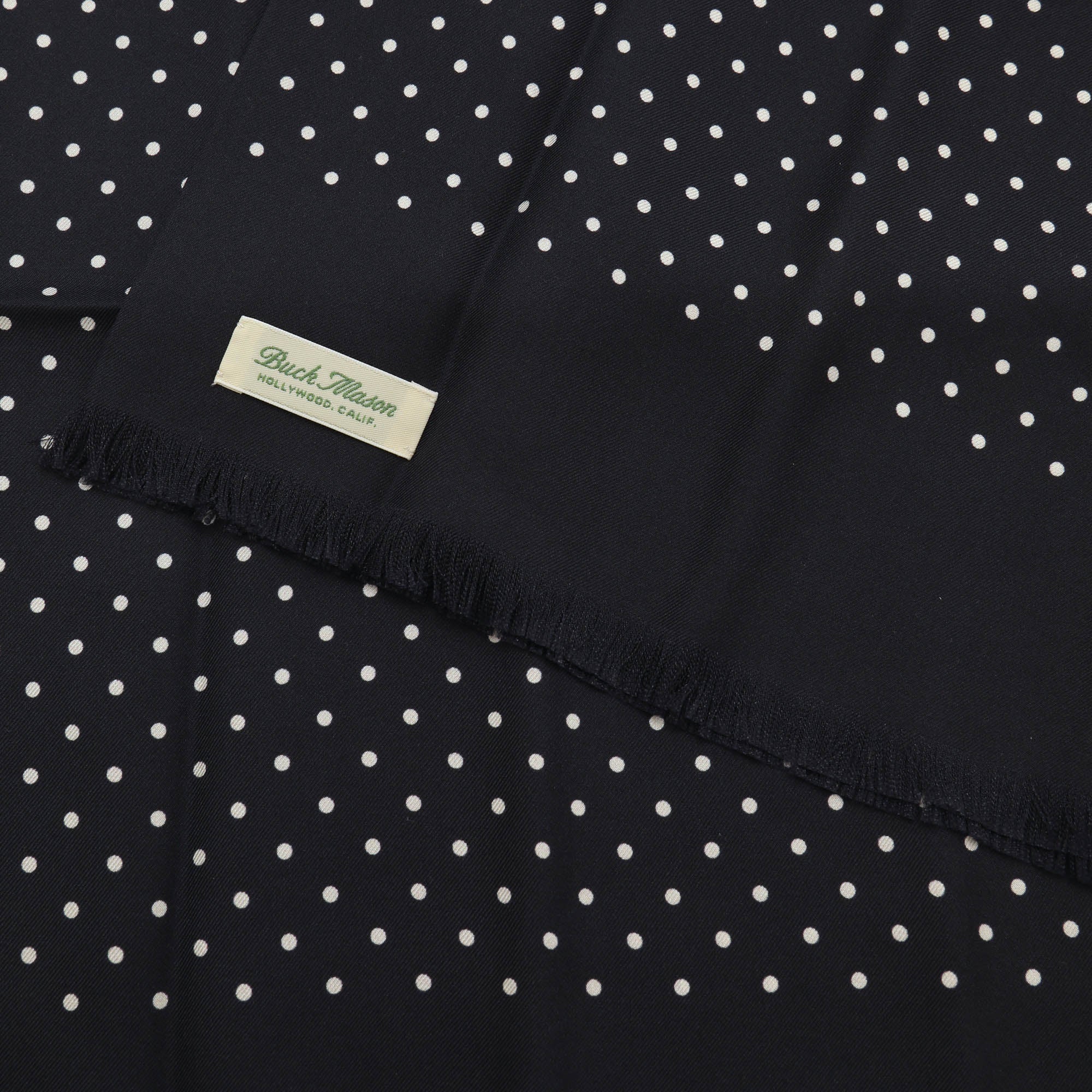 Polka Dot Italian Silk Scarf