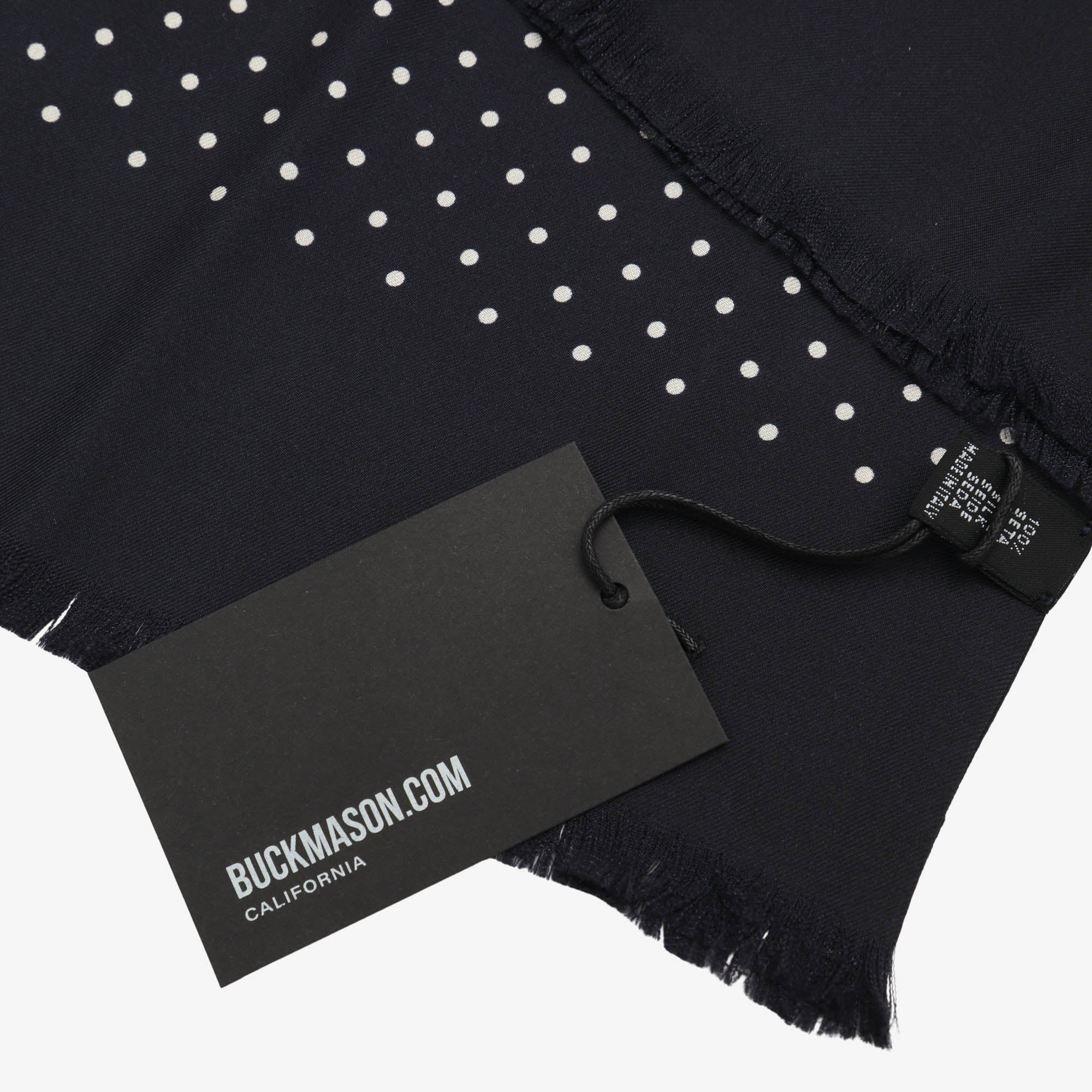 Polka Dot Italian Silk Scarf