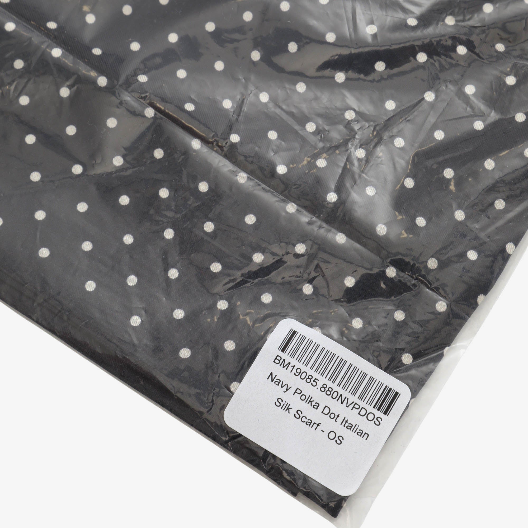 Polka Dot Italian Silk Scarf